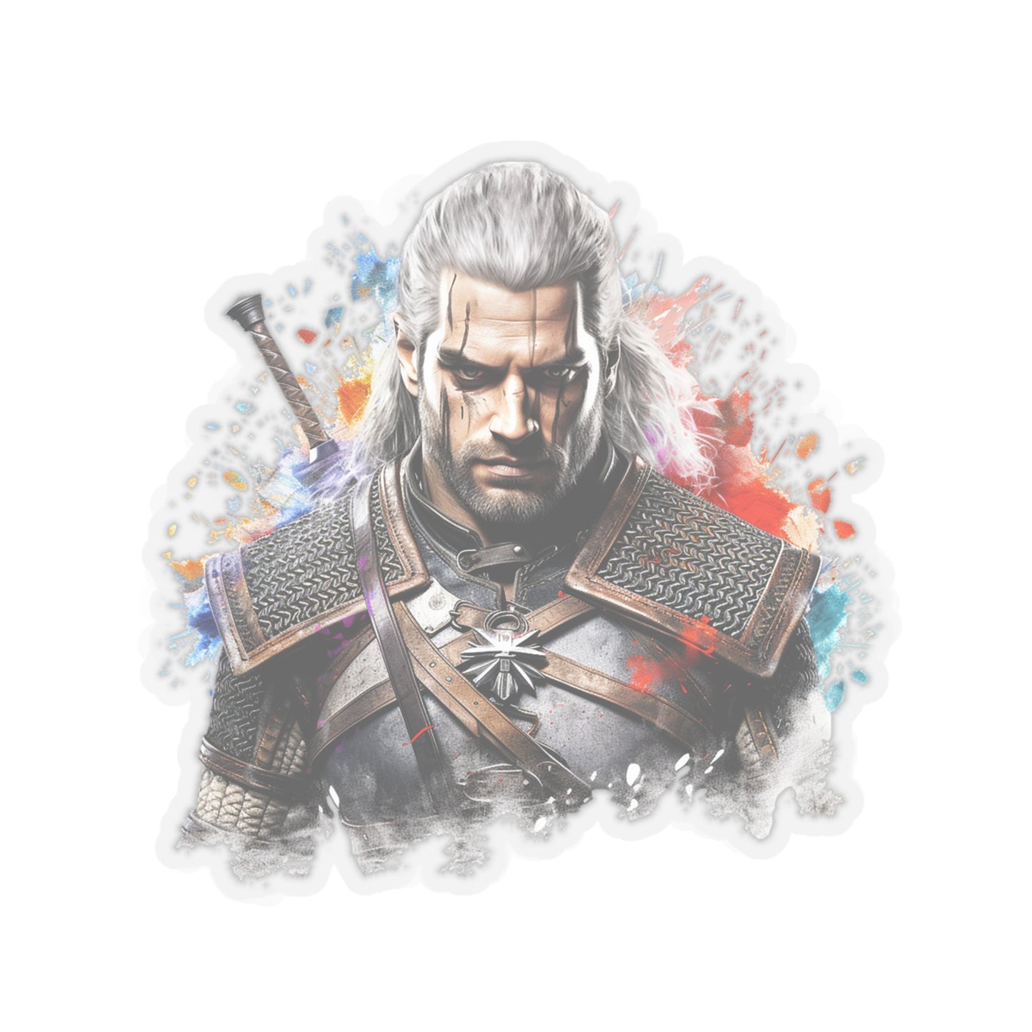 Watercolor Henry Cavill Witcher Sticker