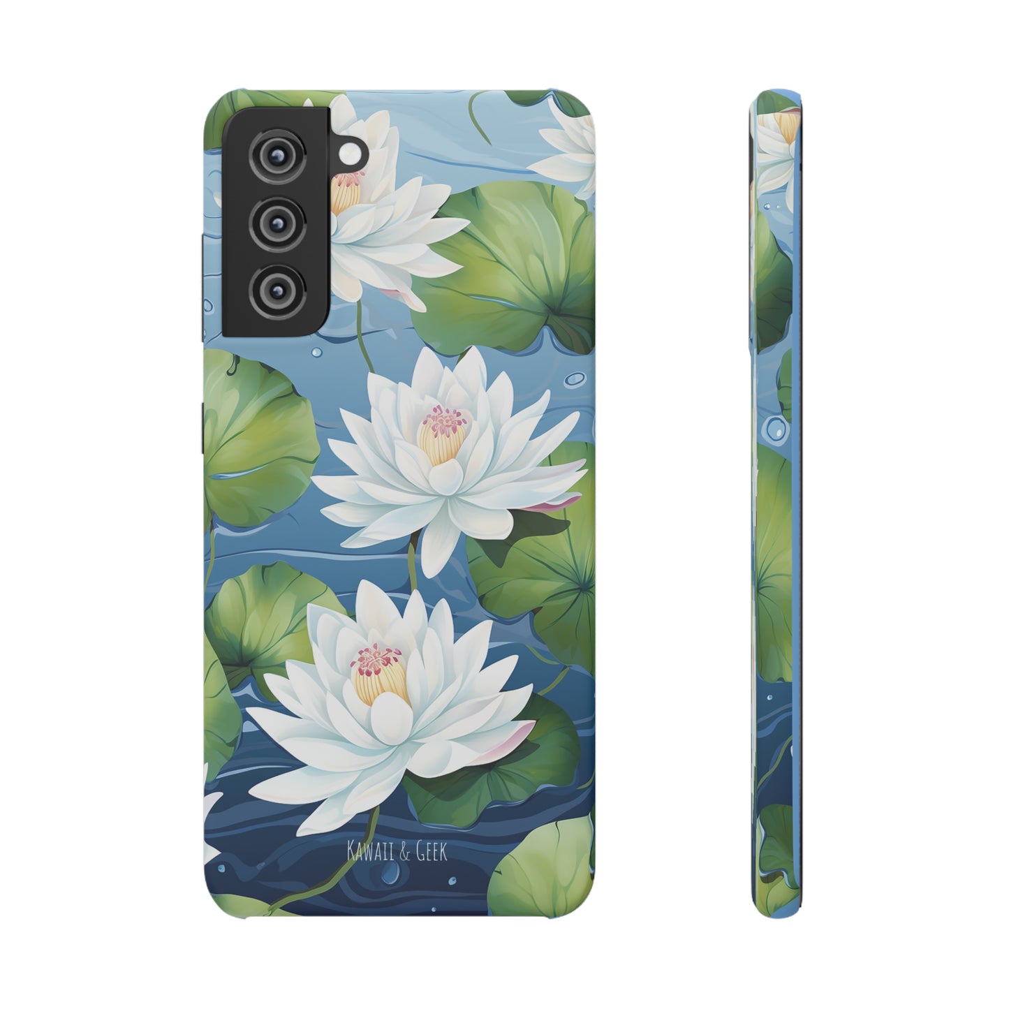 Elegant Water Lilies: Premium Phone Case