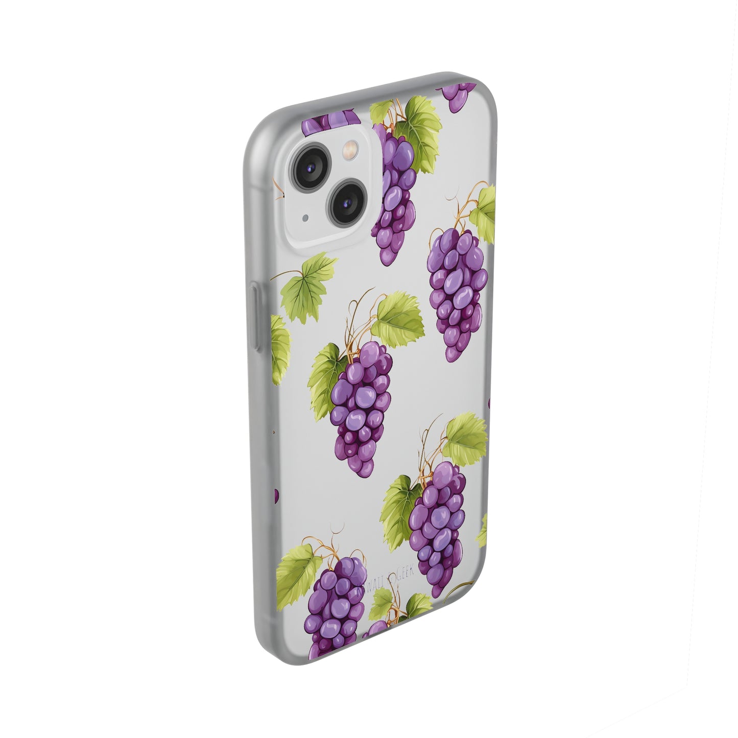 Flexi Grape Delight: Transparent Phone Case