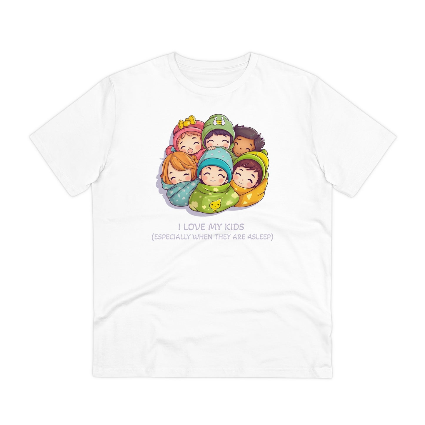 I Love My Kids, Especially When They Are Asleep - Unisex Eco-Friendly T-Shirt - Father's and Mother's Day special