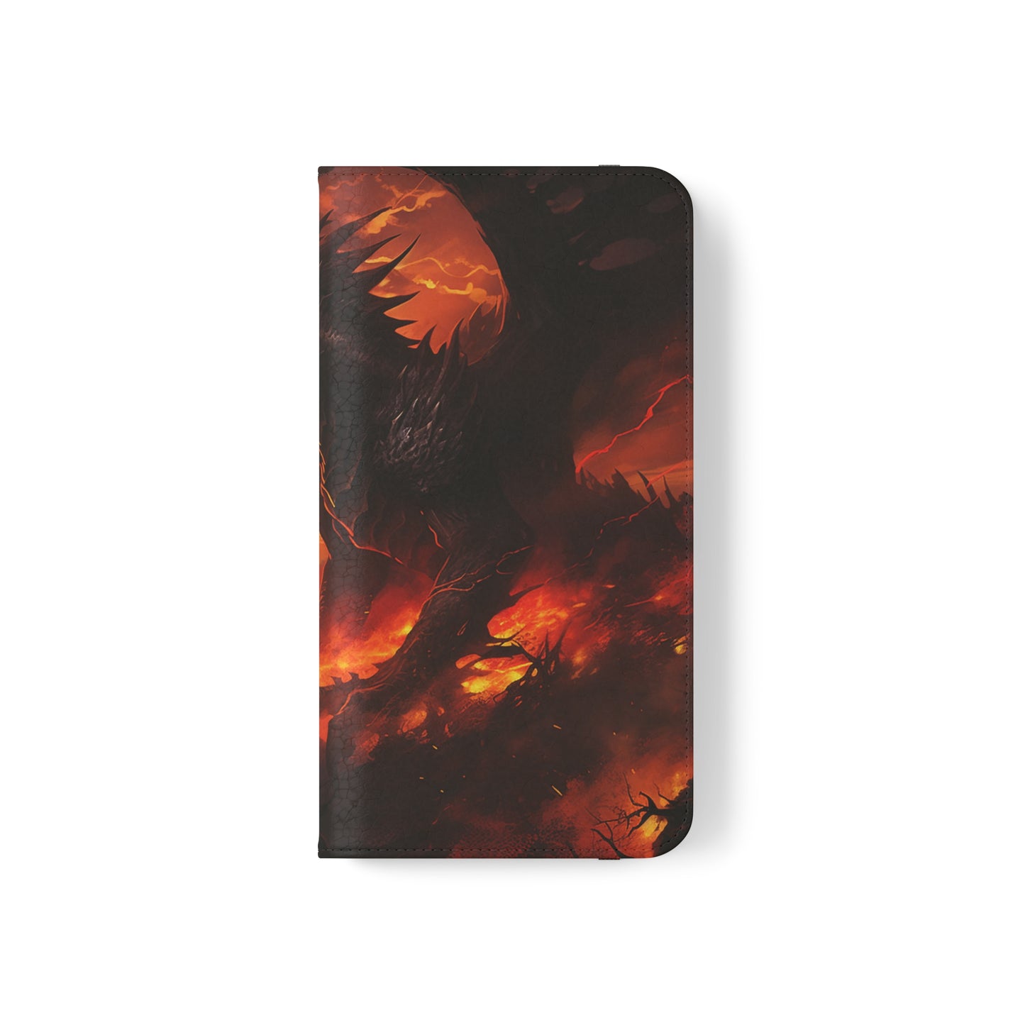 Apocalyptic Red Dragon Flip Phone Case
