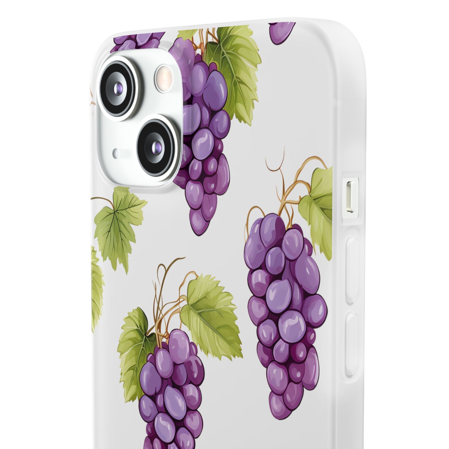 Flexi Grape Delight: Transparent Phone Case