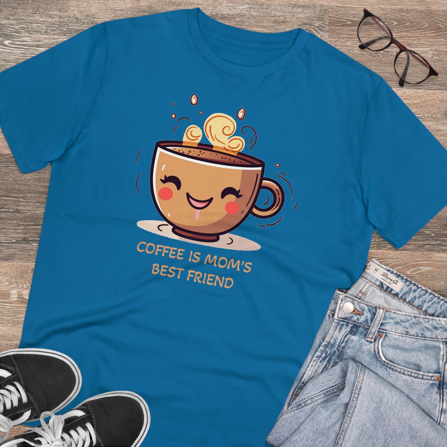 Coffee is Mom's Best Friend - Unisex Eco-Friendly T-Shirt - Celebrate Mother's day in Style and Sustainability