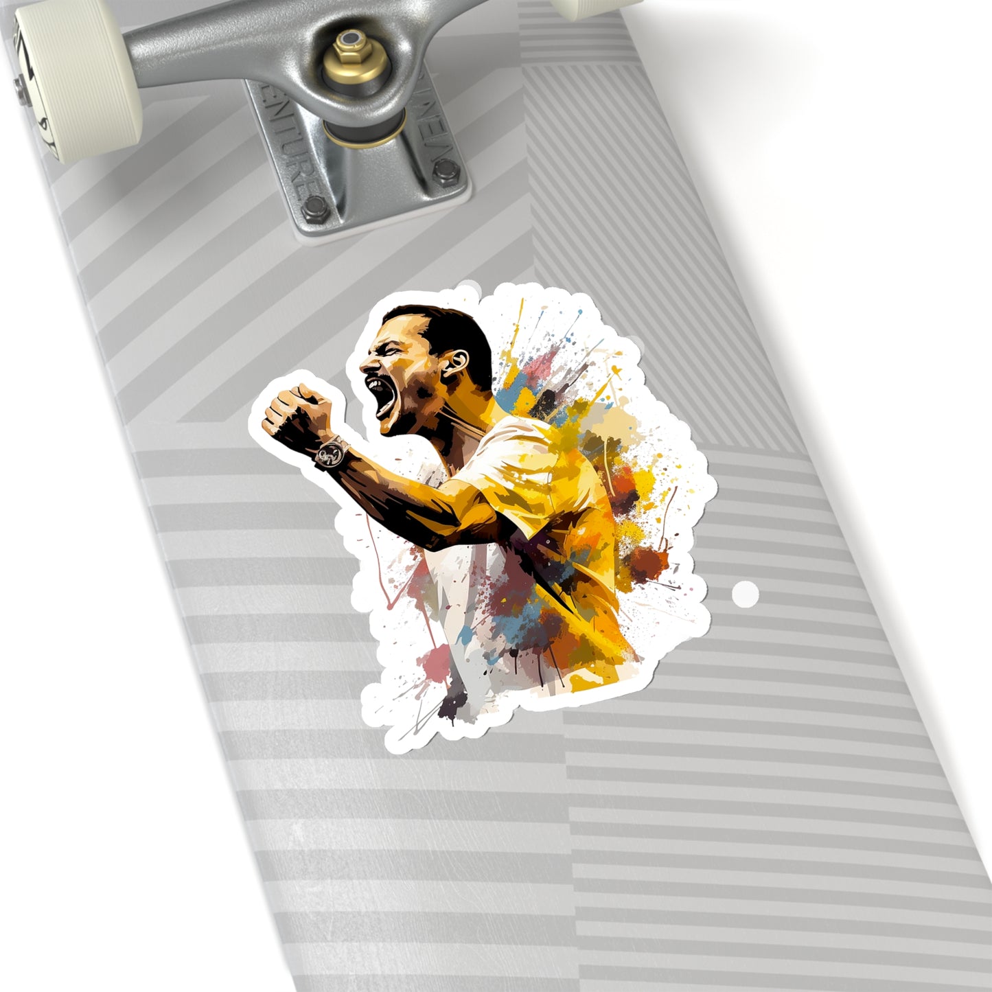 Freddie Mercury Watercolor Tribute Sticker