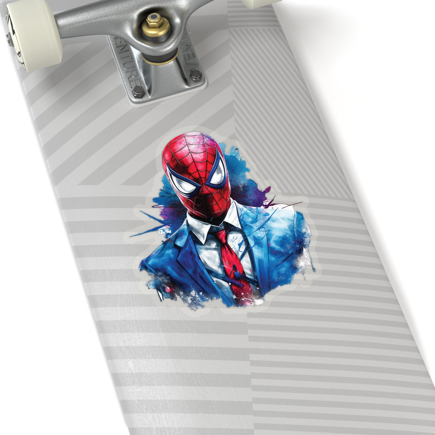 Spider Man in Work Suit Sticker - Add Some Unique and Heroic Style to Your Tech - Marvel Avengers