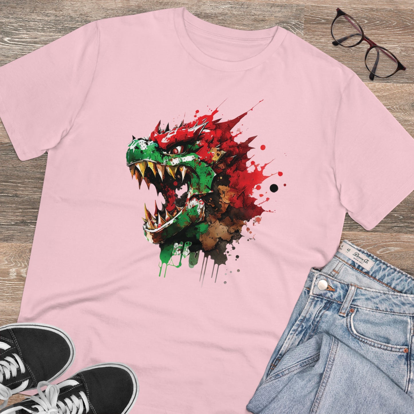 B-owser Unisex T-Shirt - Add Some Artistic and Sustainable Style to Your Wardrobe - Mario