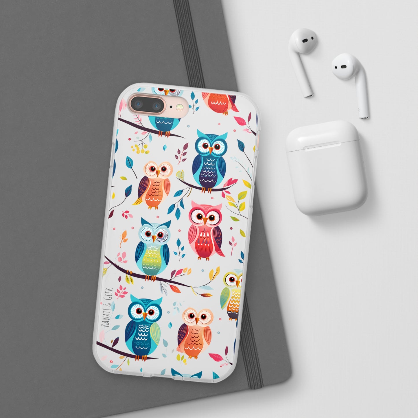 Whimsical Owl Flexi and Transparent Phone Case