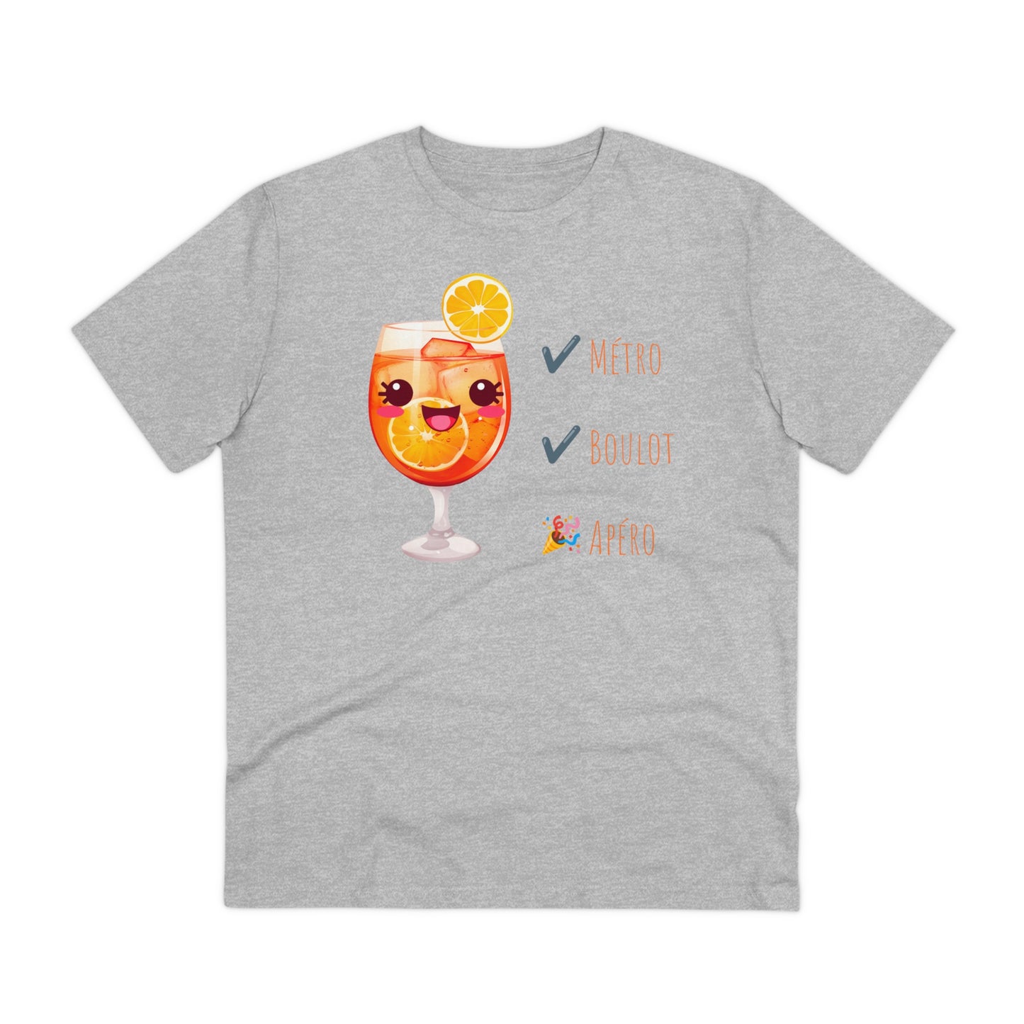 Cute Cocktail Glass T-shirt - Métro, Boulot, Apéro