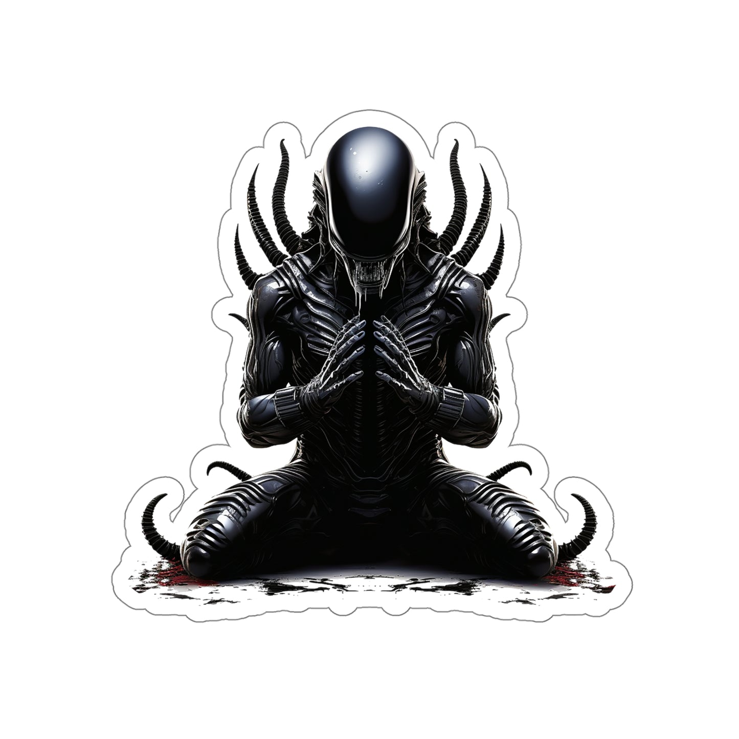 Zen Alien Xenomorph sticker - Premium Halloween Sticker