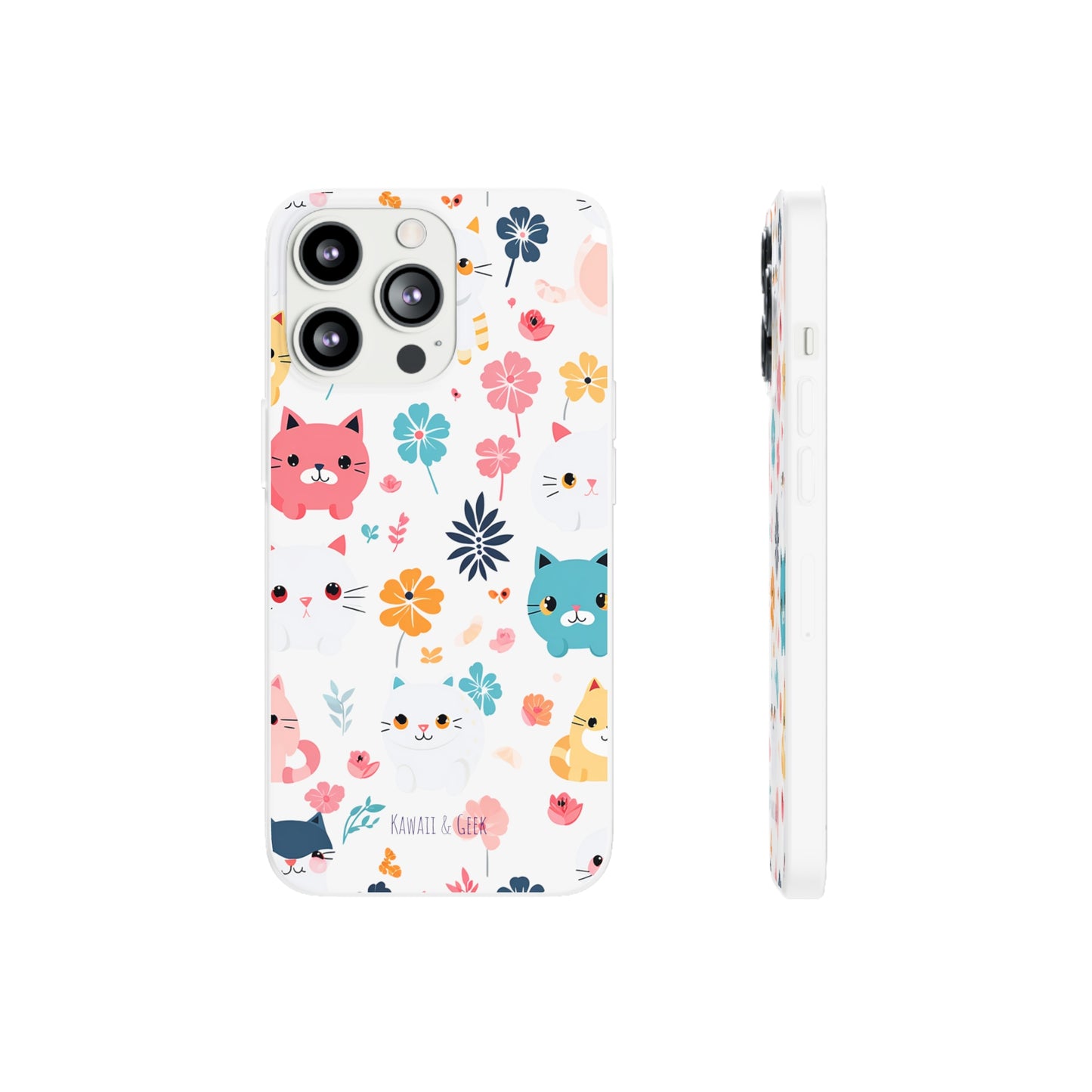 Playful Kittens: Flexi Transparent Phone Case