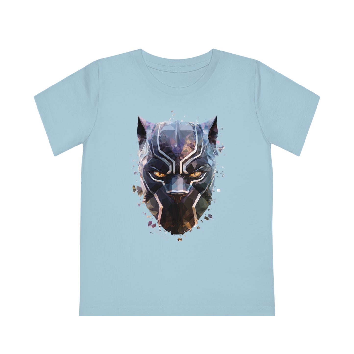 Black Panther Polygonal Kids T-Shirt - Embrace Superhero Vibes