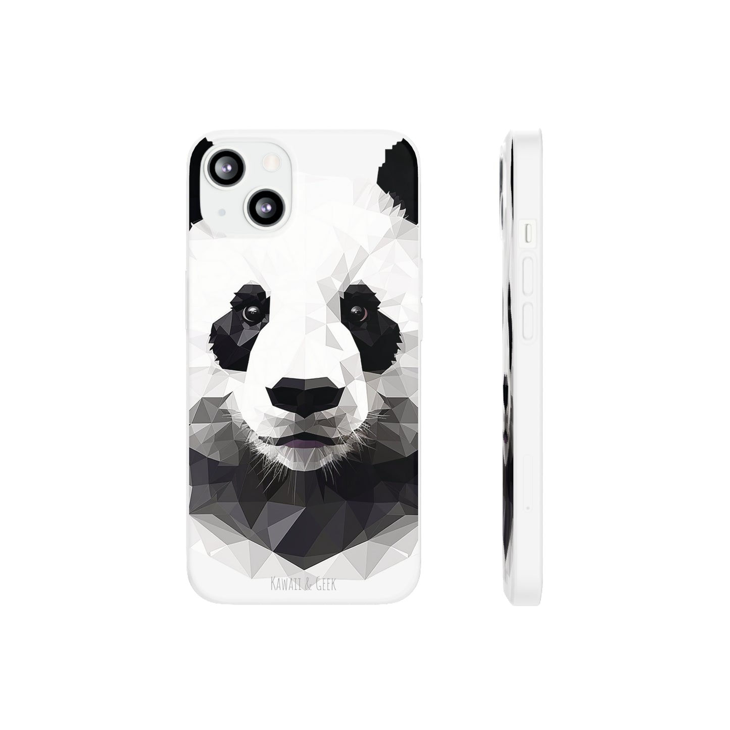 Cute Polygonal Panda Flexi phone Case - Protect Your Phone with Some Unique and Adorable Style