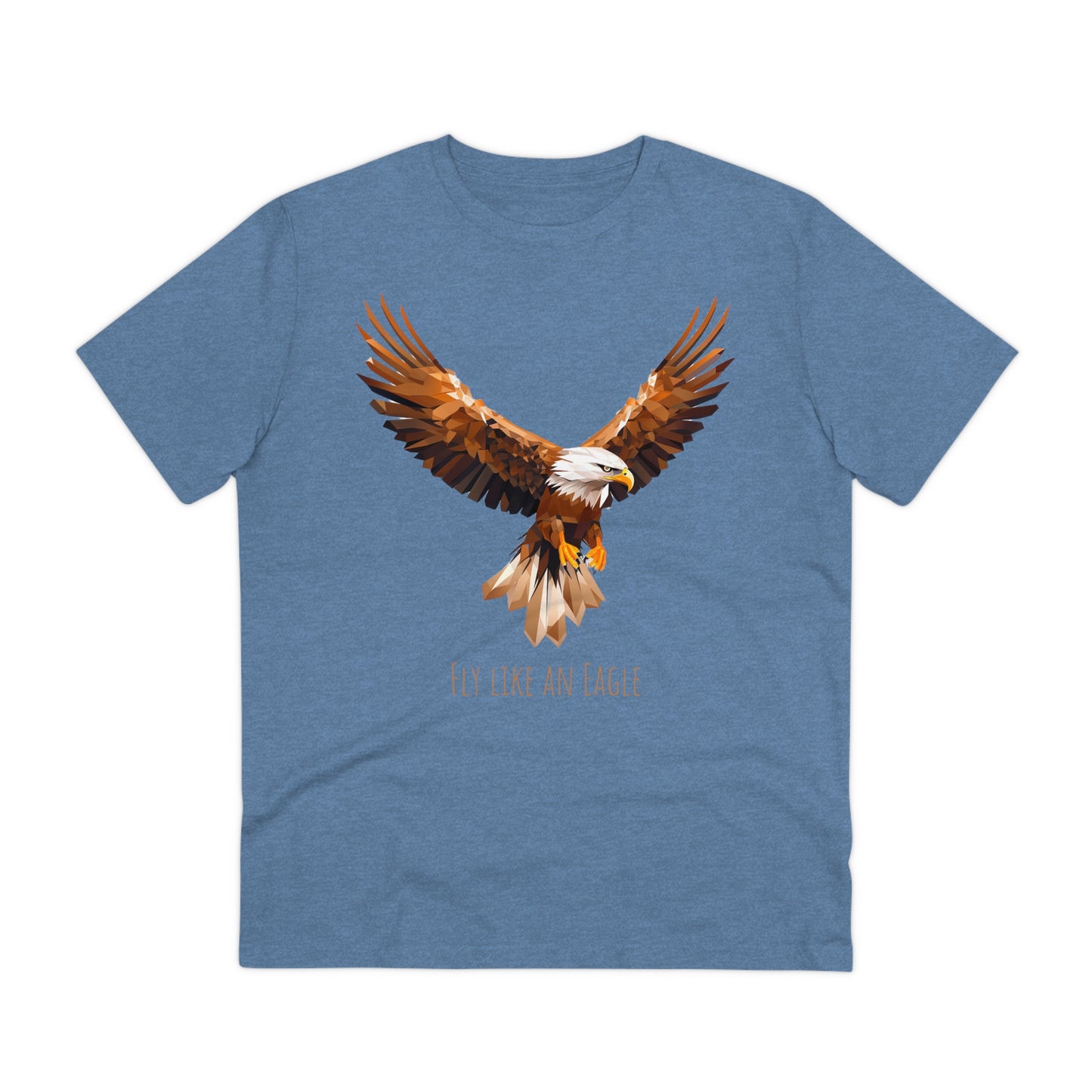 Eco-Friendly Geometric Eagle T-Shirt: "Fly Like An Eagle"