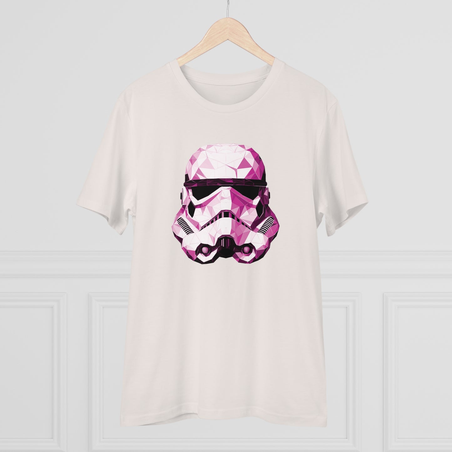 Stormtrooper Polygonal T-Shirt Pink Edition - Embrace Galactic Precision