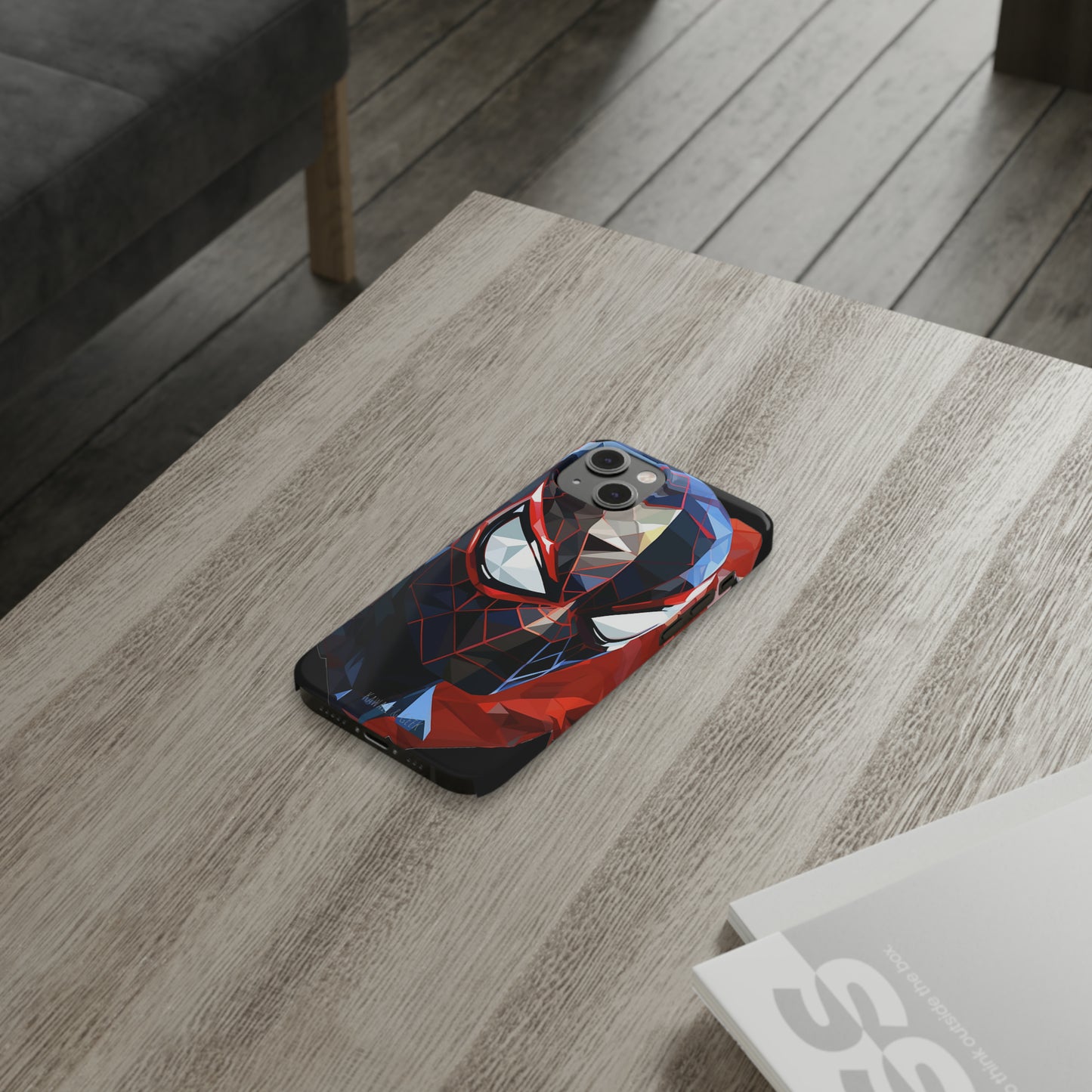 Miles Morales Slim Phone Case iPhone 15 Compatible - Embrace Superhero Style - Spider Man