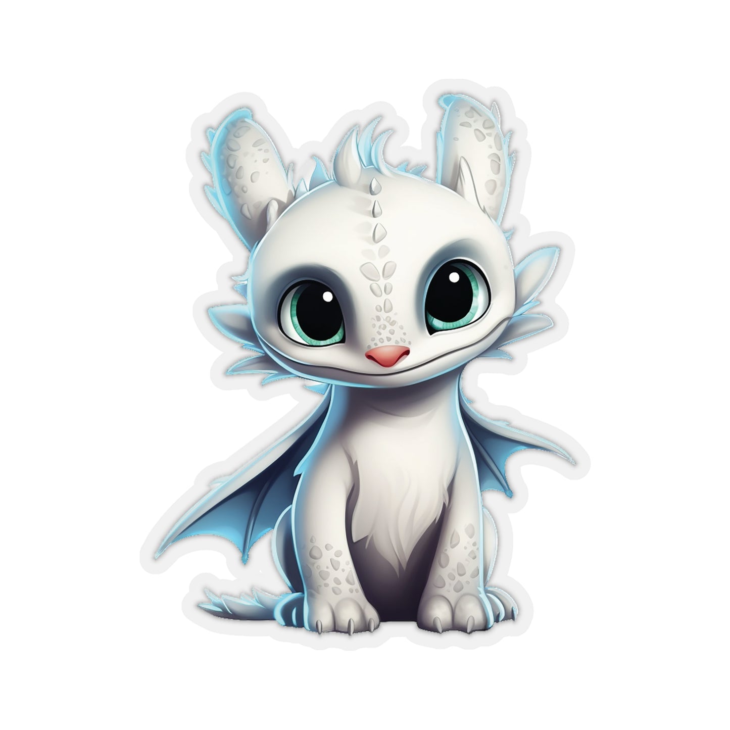 Baby Light Fury Sticker - Unleash Magic and Cuteness from "How to Train Your Dragon"