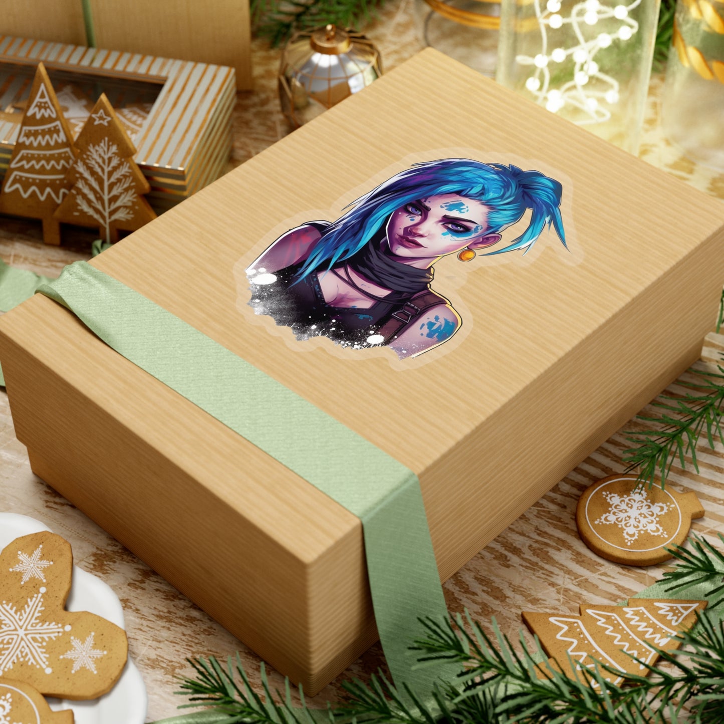 Jinx from Arcane Sticker - Add Some Colorful and Explosive Style to Your Tech - League of Legends