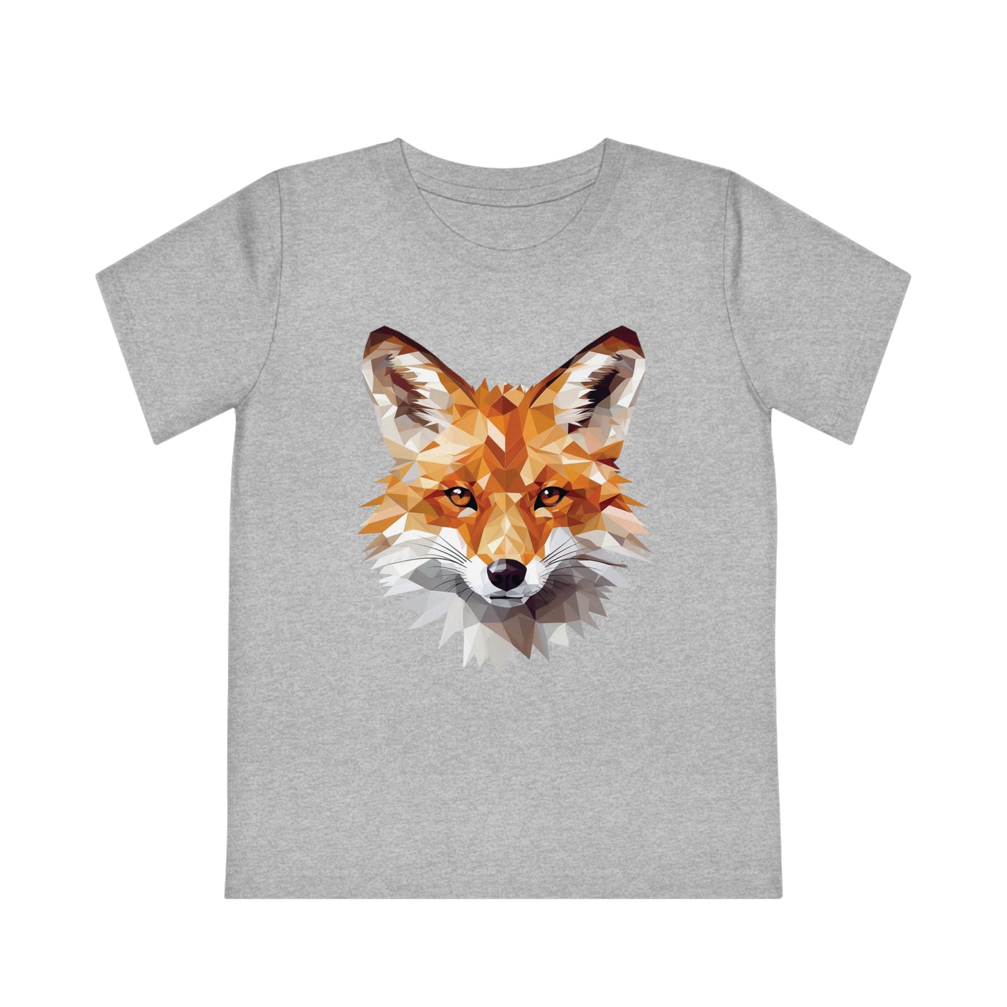 Fox Polygonal Kids T-Shirt - Embrace Clever Charm