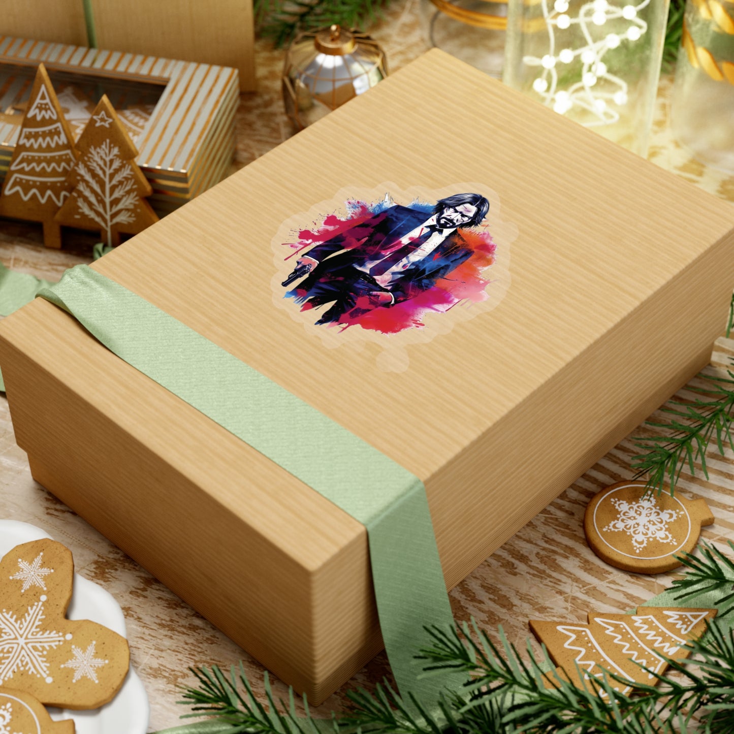 John Wick Sticker - Capture the Intensity and Elegance in Artistic Flair