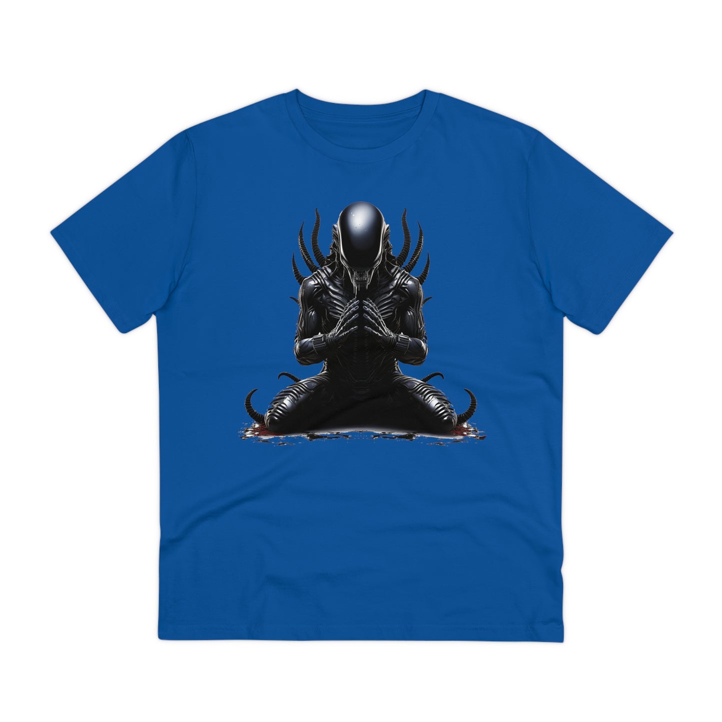 Eco-Friendly Zen Alien Xenomorph T-shirt - Embrace Galactic Serenity