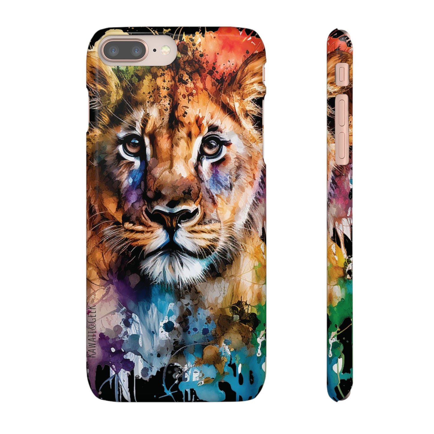 Phone Case Watercolor Lion Cub