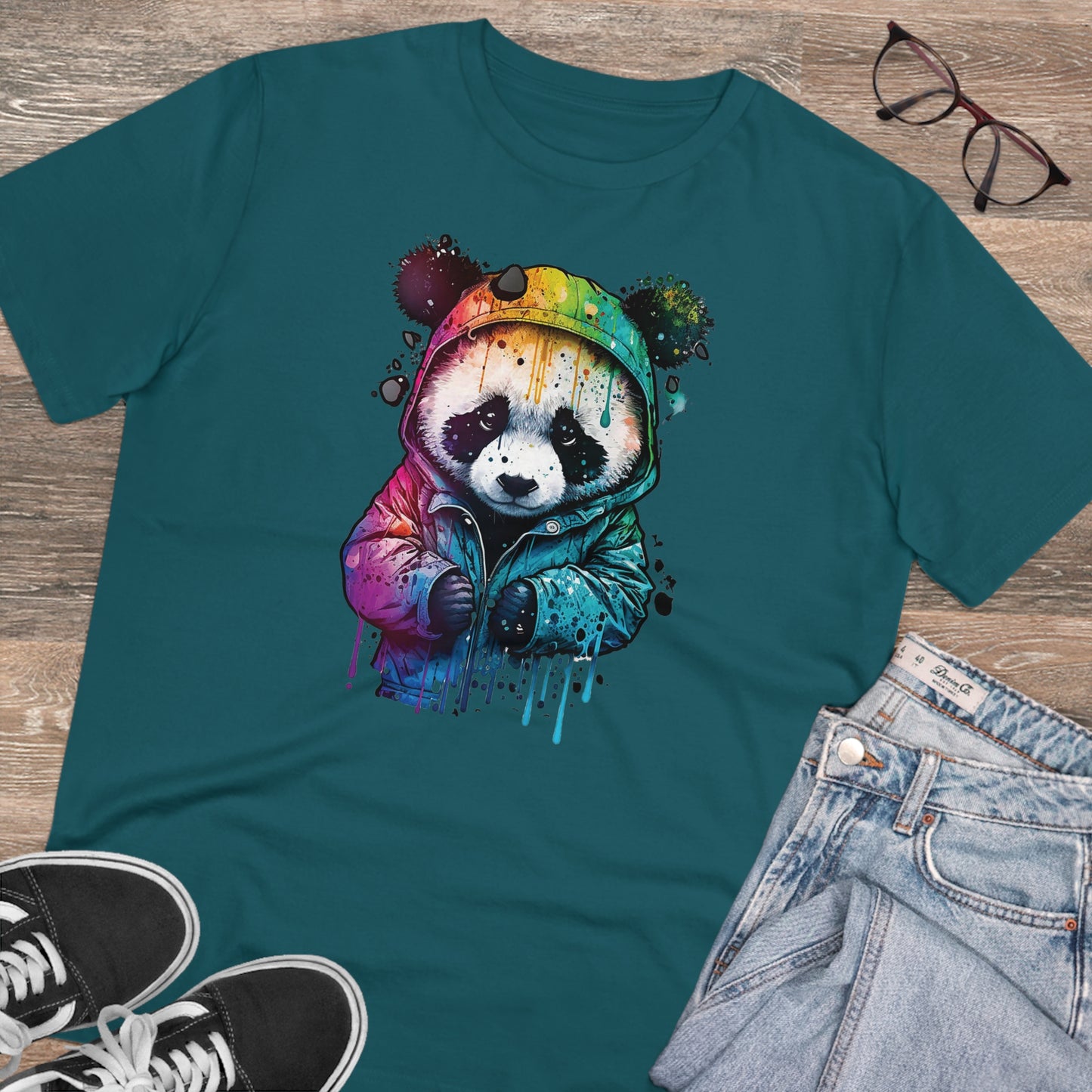 Panda Organic Unisex T-Shirt - Add Some Fun and Eco-Friendly Style to Your Wardrobe