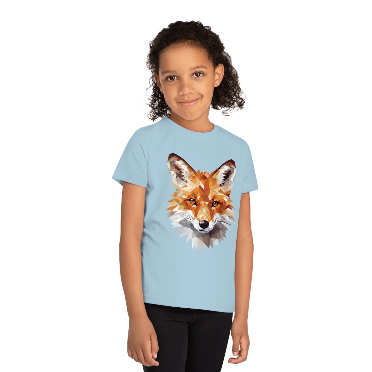 Fox Polygonal Kids T-Shirt - Embrace Clever Charm
