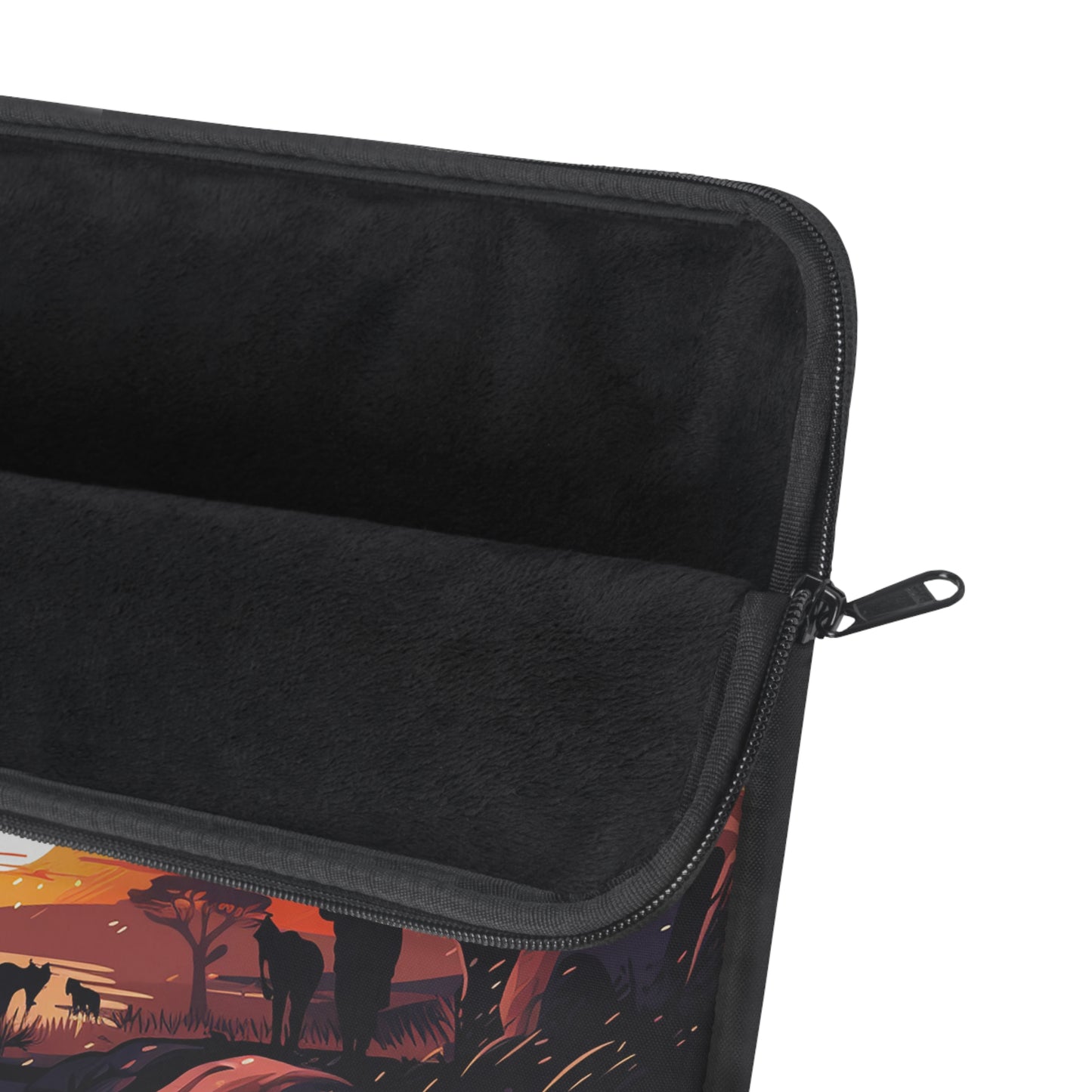 African Sunset Laptop Sleeve - Protect Your Device in Style with a Serene Wildlife Scene