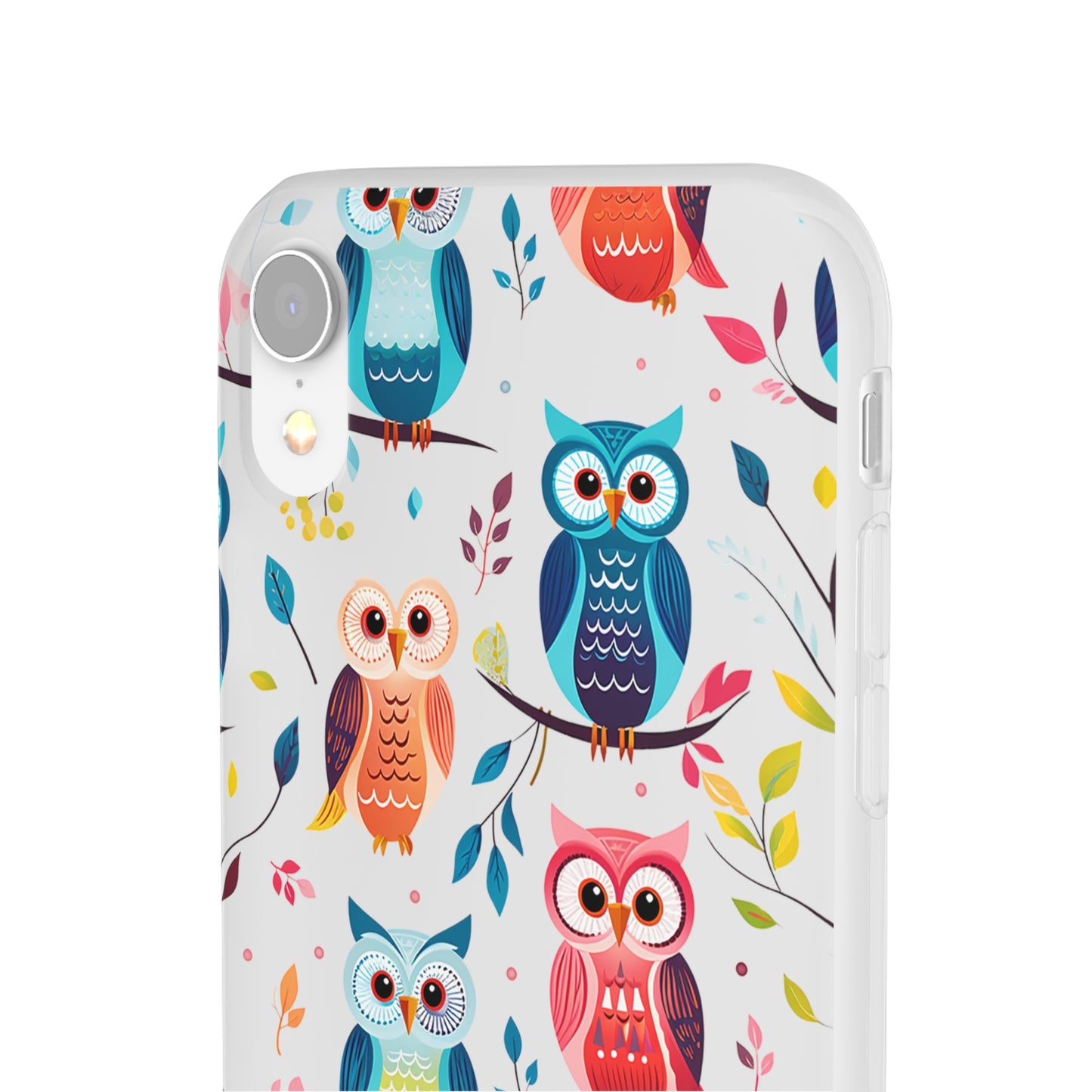 Whimsical Owl Flexi and Transparent Phone Case