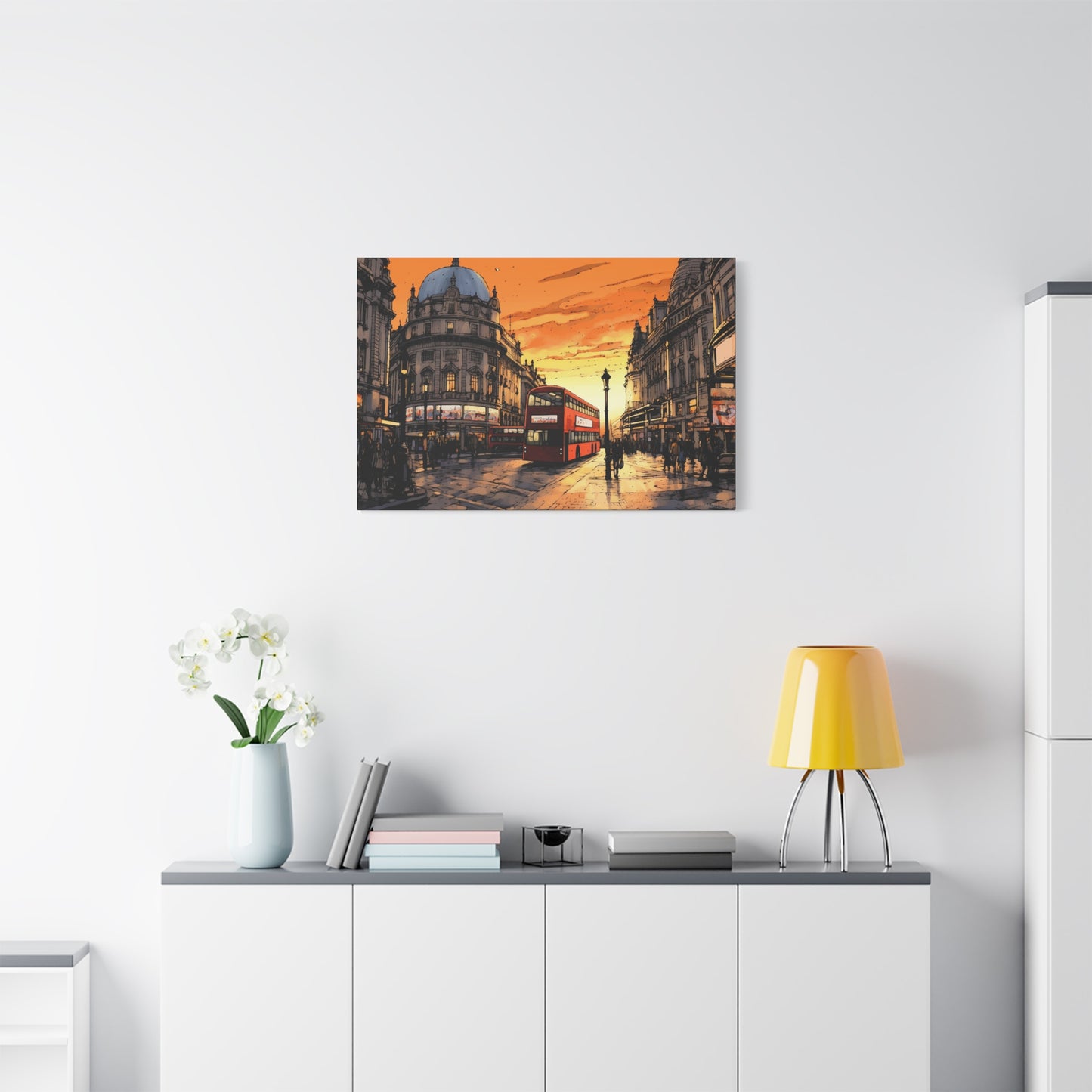 London Sunset Canvas - Immerse Yourself in the Timeless Beauty of the City