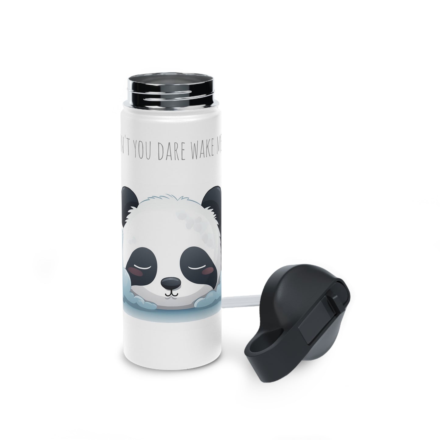 Kawaii Panda's Nap: Stainless Steel Water Bottle