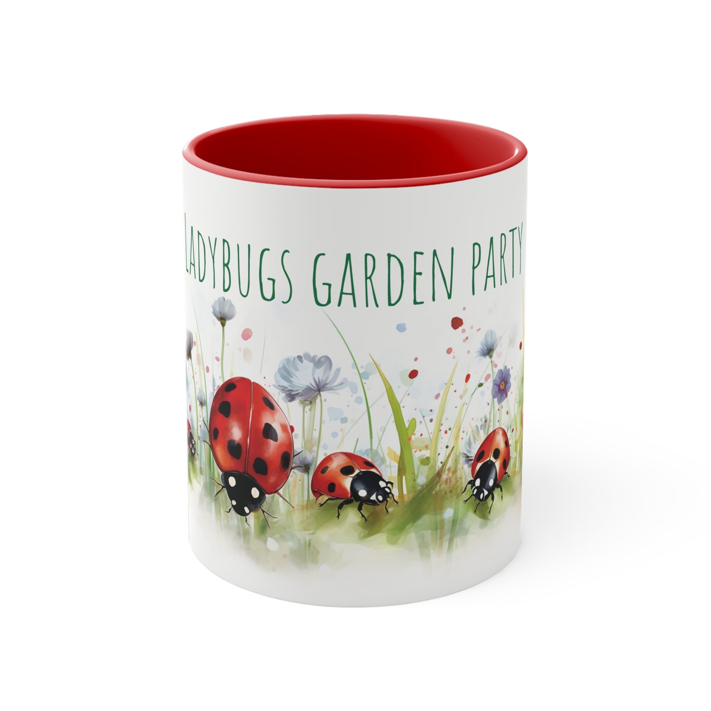 Ladybugs Garden Party Mug - Charming Insect Themed Kitchenware