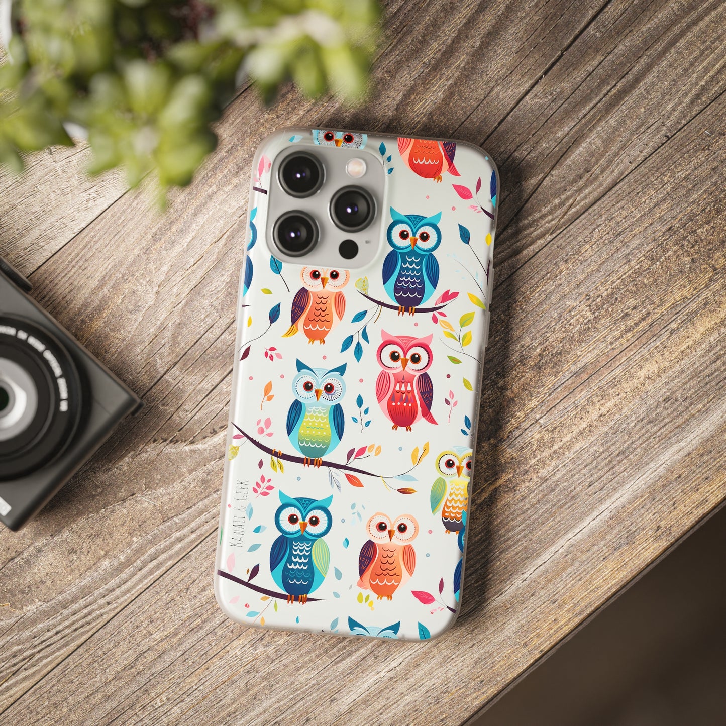 Whimsical Owl Flexi and Transparent Phone Case
