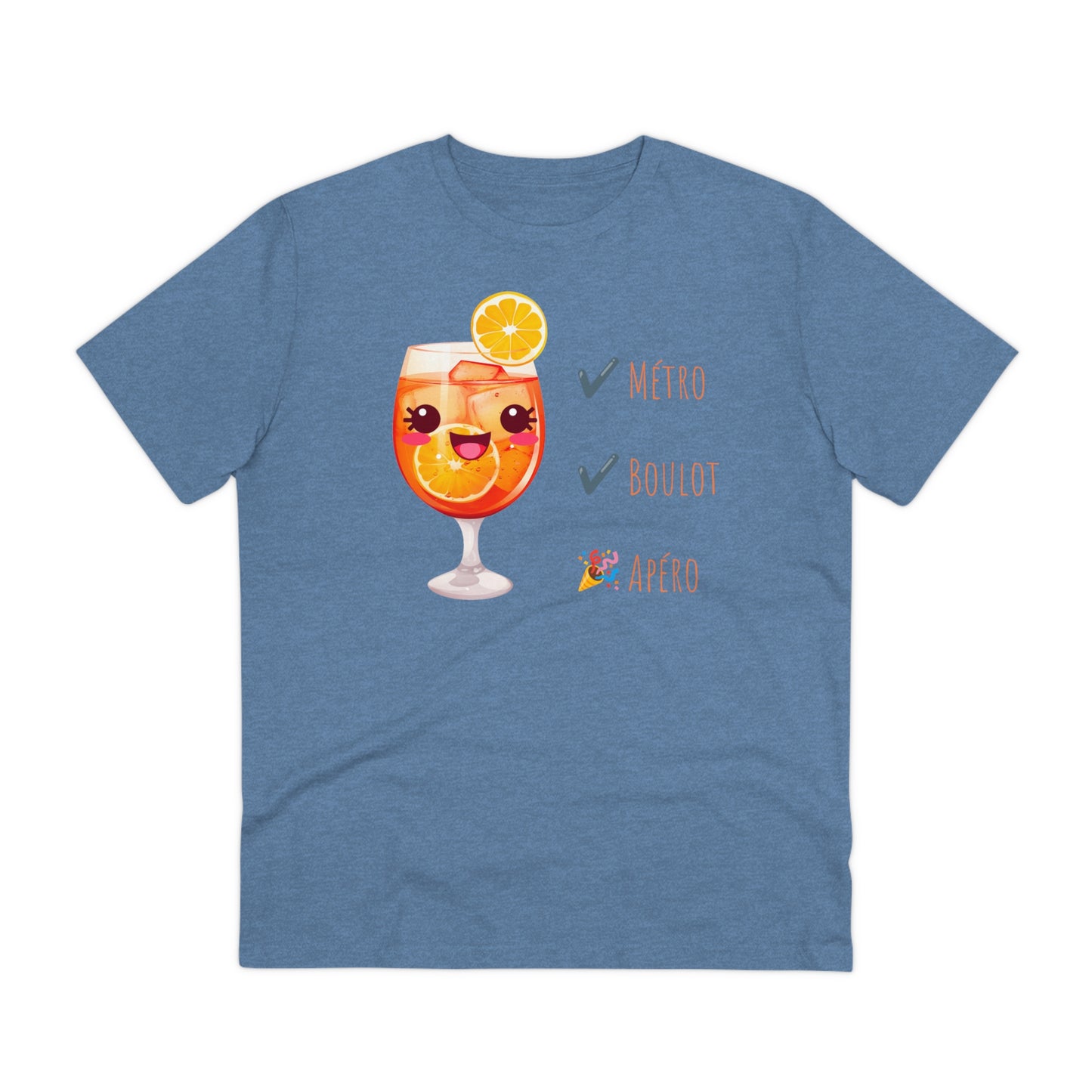 Cute Cocktail Glass T-shirt - Métro, Boulot, Apéro