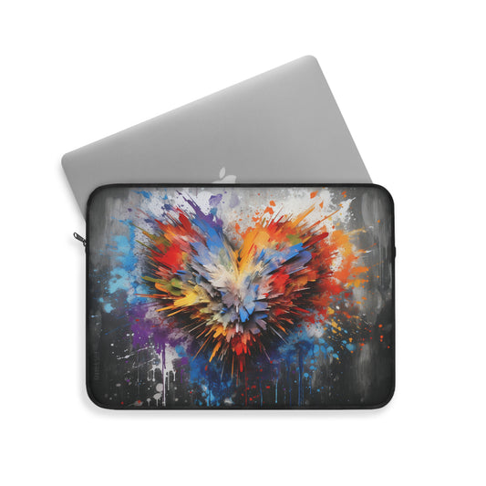 Colorful Heart Explosion Premium Laptop Sleeve