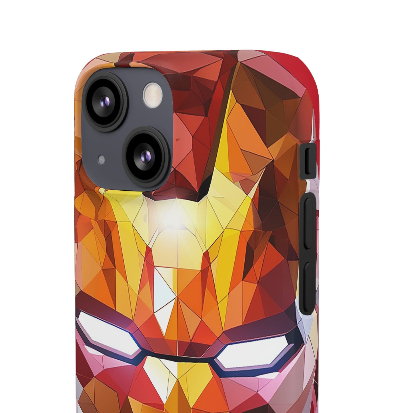 Phone Case - Iron Man helmet polygonal style