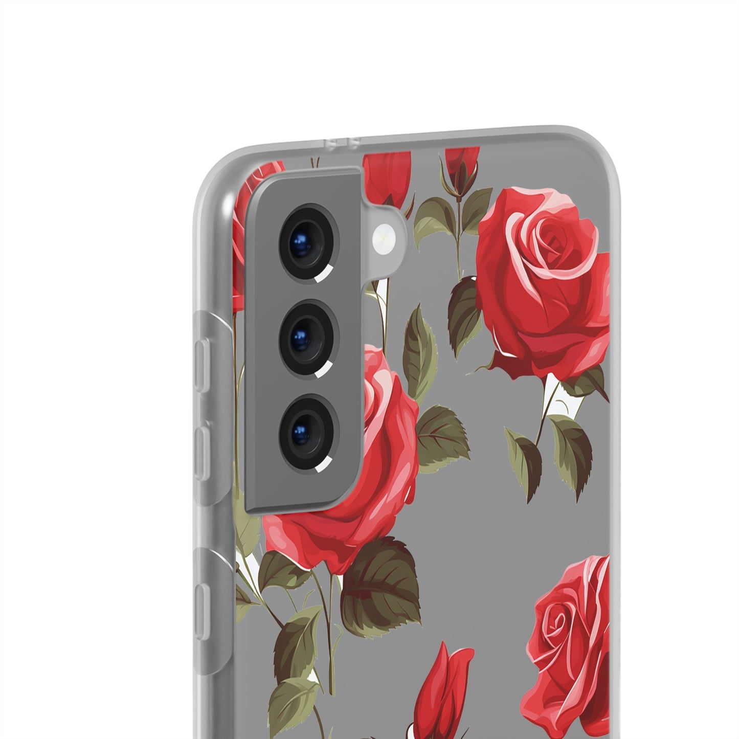 Delicate Rose Flexi Transparent Phone Case