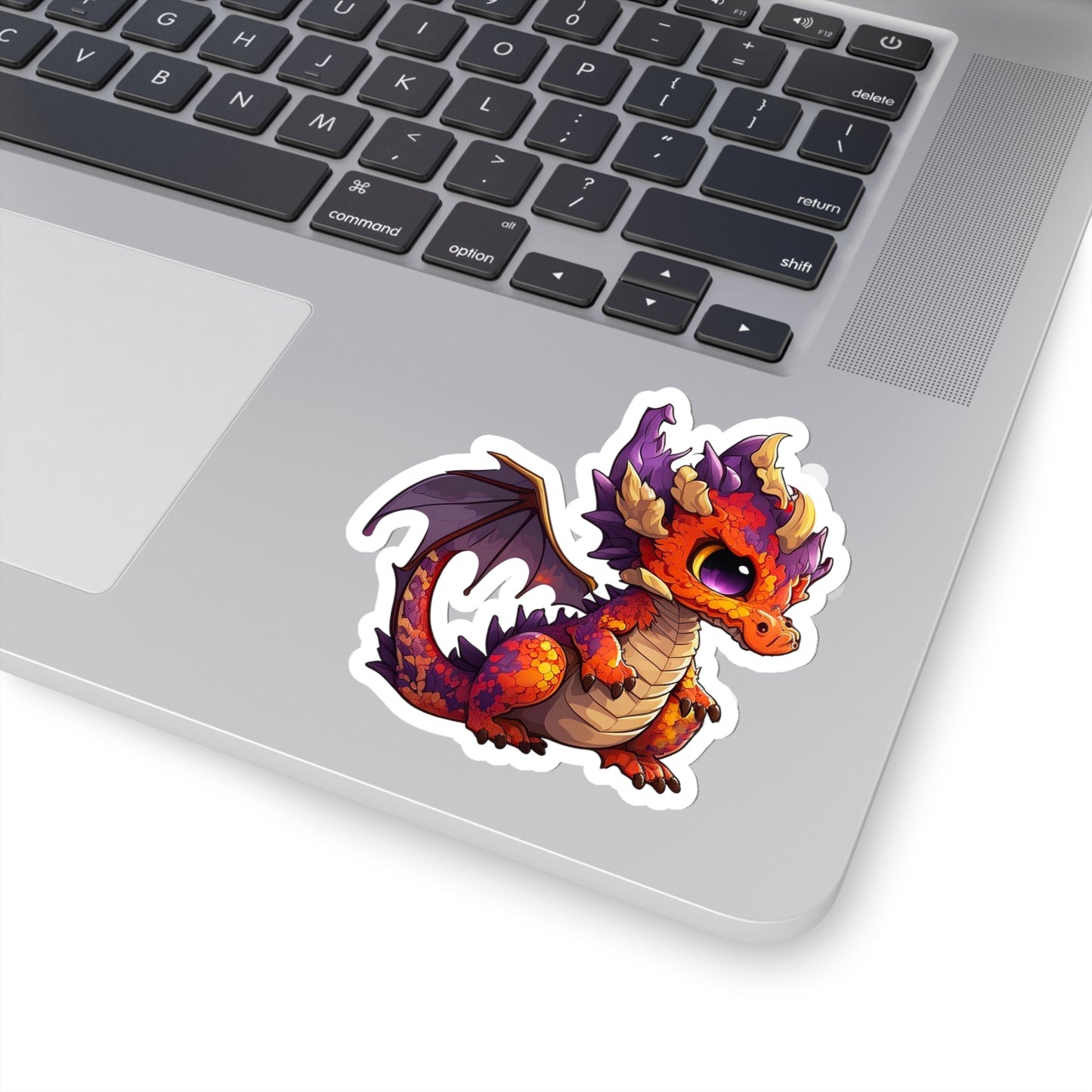Kawaii Red Dragon Sticker - Add Some Cute and Unique Style to Your Tech