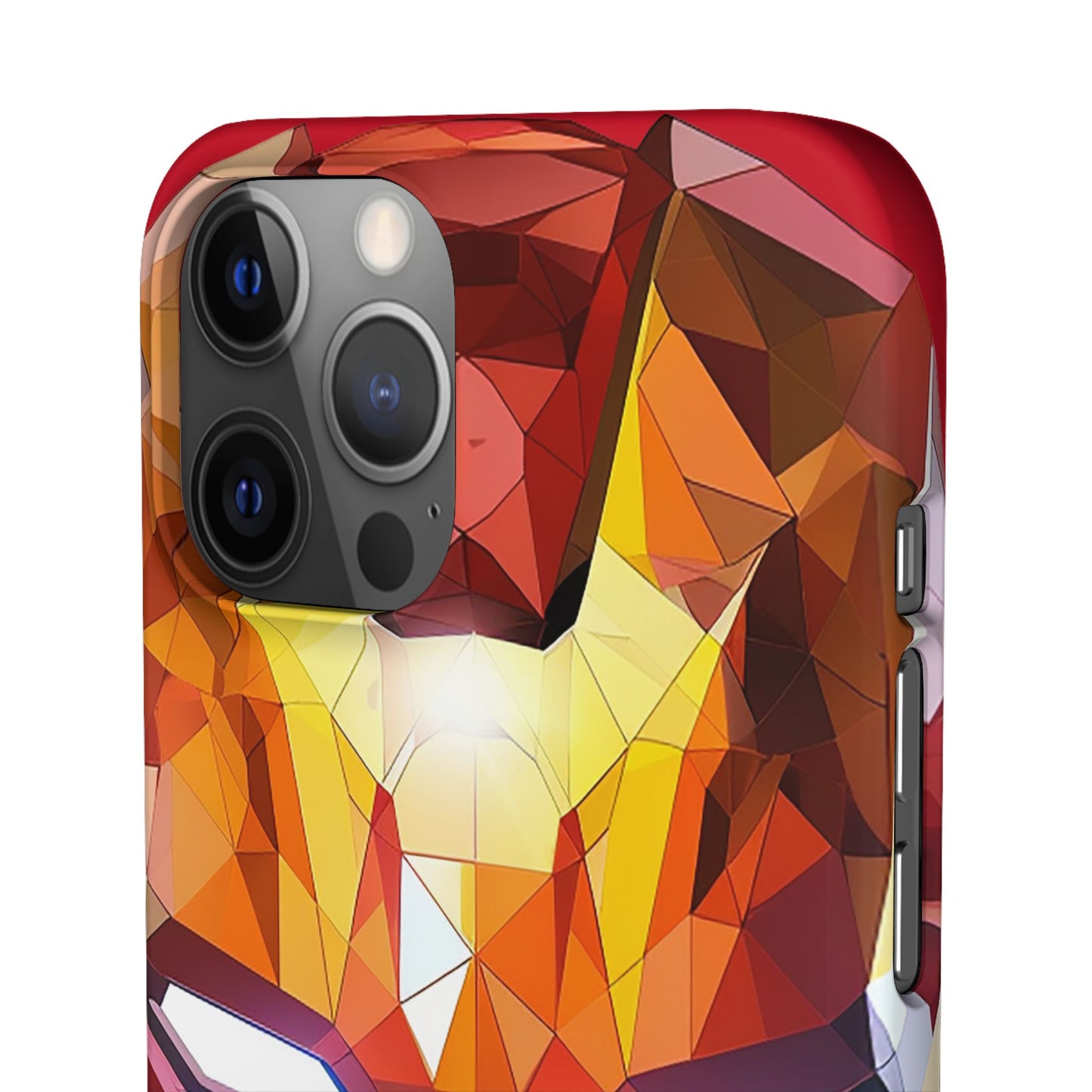 Phone Case - Iron Man helmet polygonal style