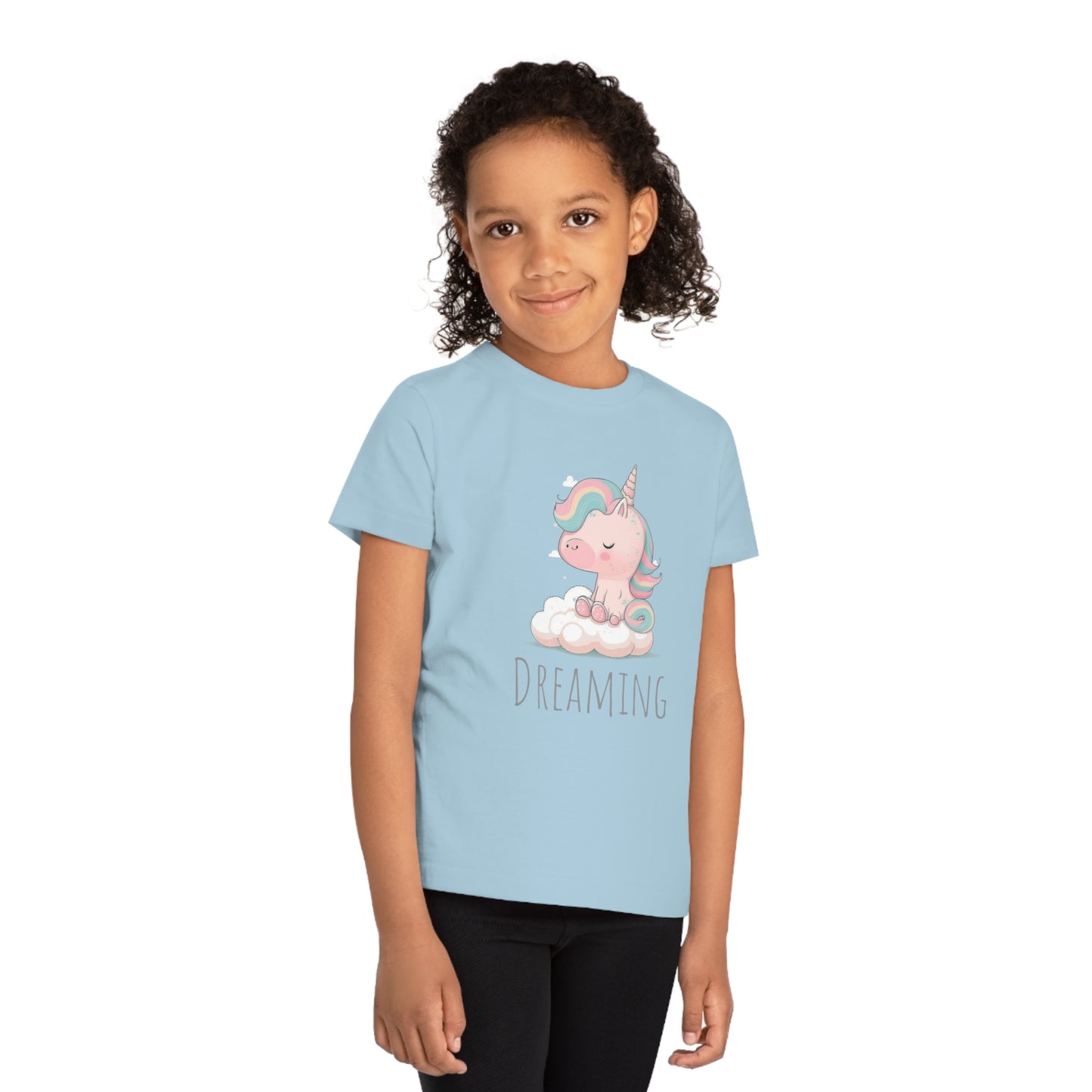 Dreaming Unicorn Kids Eco-Friendly T-Shirt - Spark Imagination with Magical Comfort