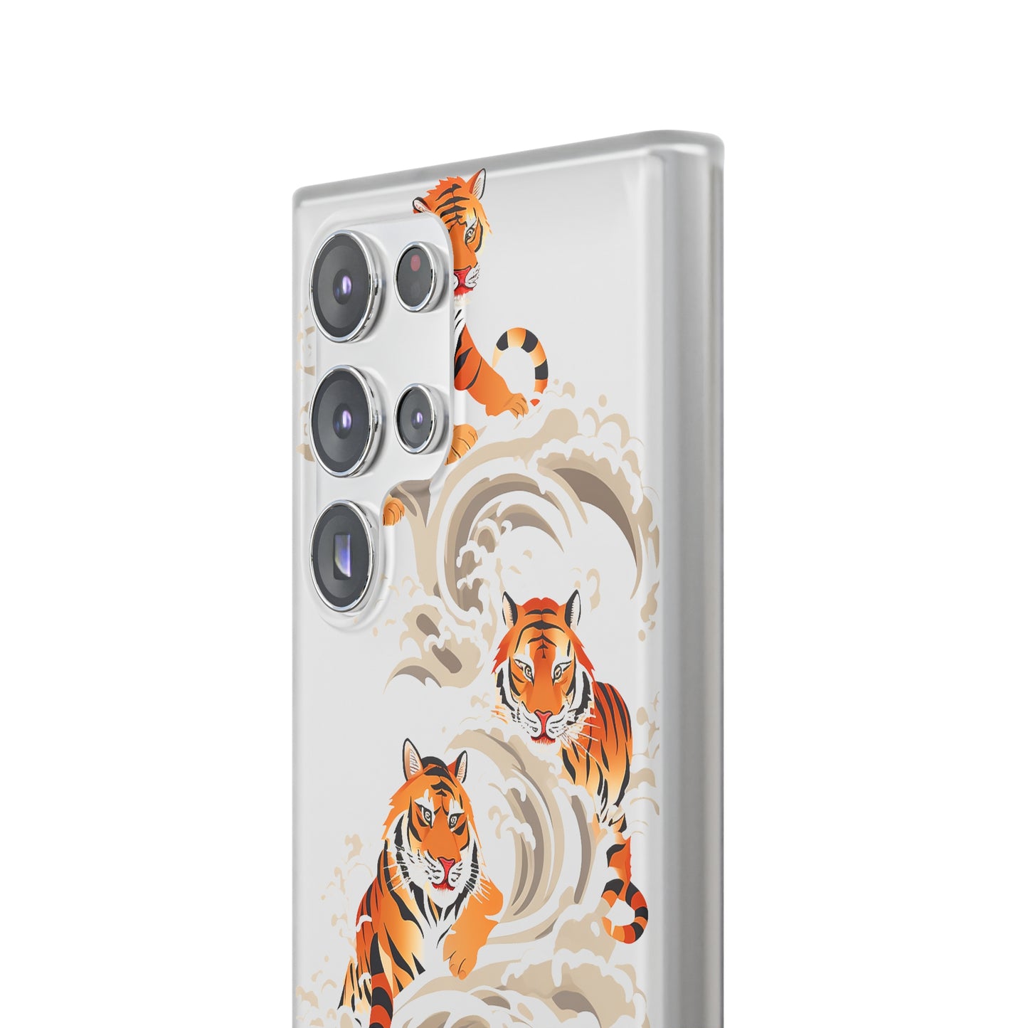Elegant Chinese Ink Tiger Flexi Phone Case