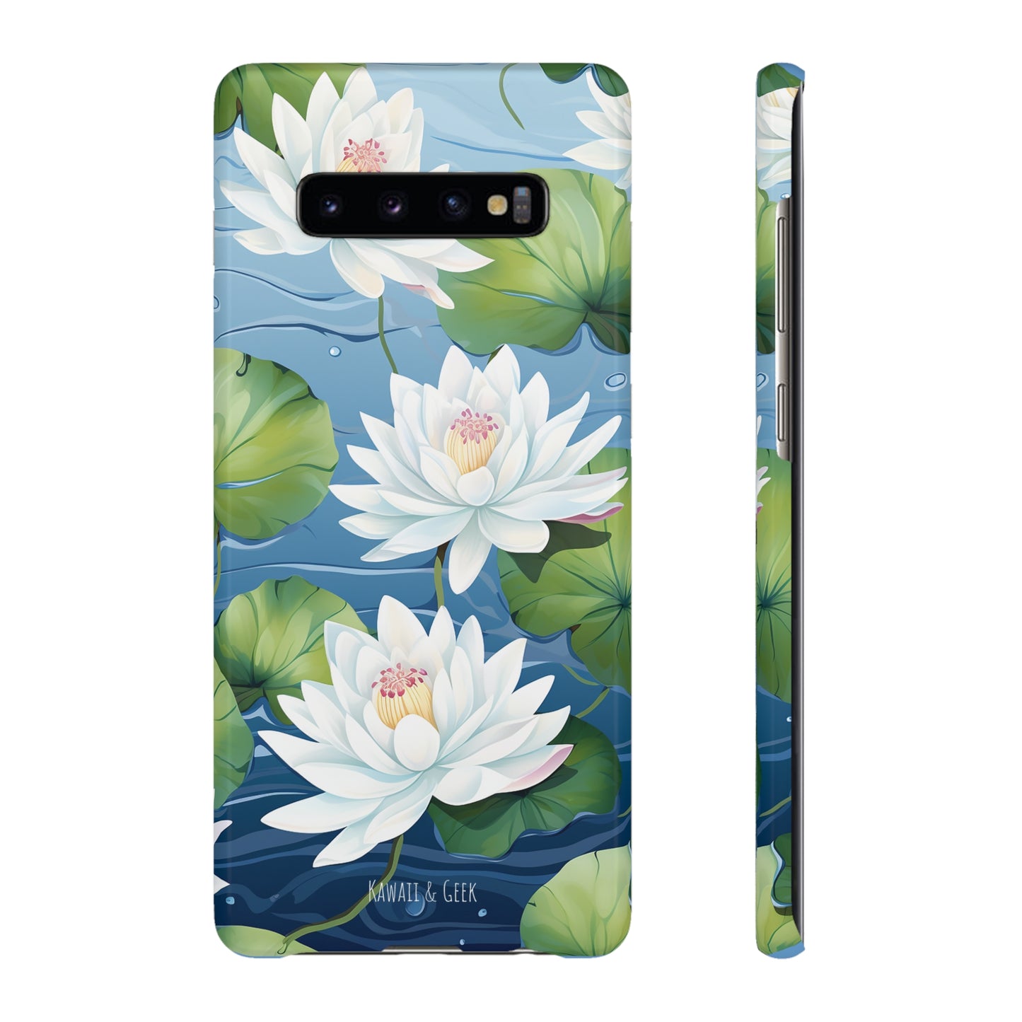 Elegant Water Lilies: Premium Phone Case