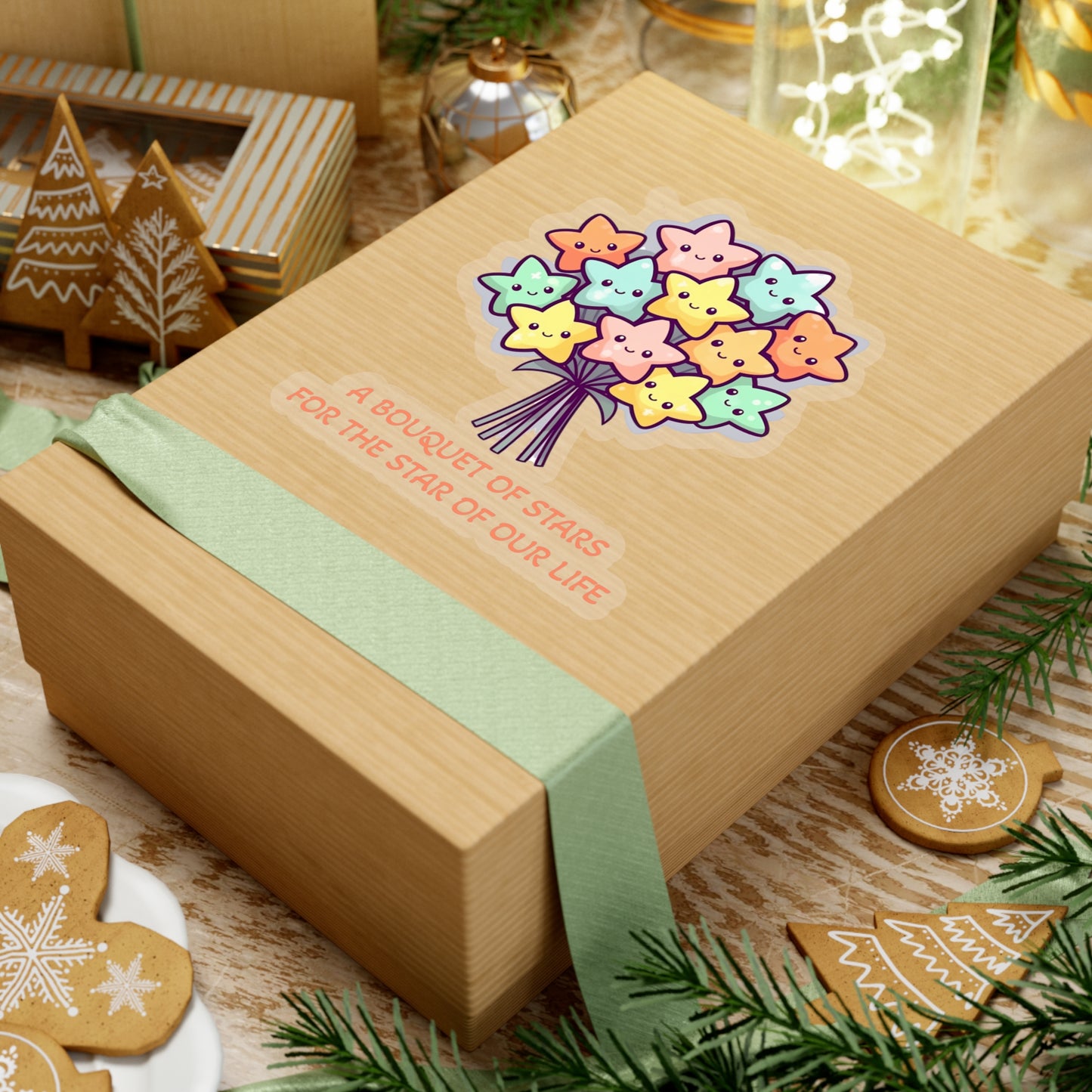 Bouquet of Stars Mother's Day Sticker - Celestial Love for the Star of Our Life