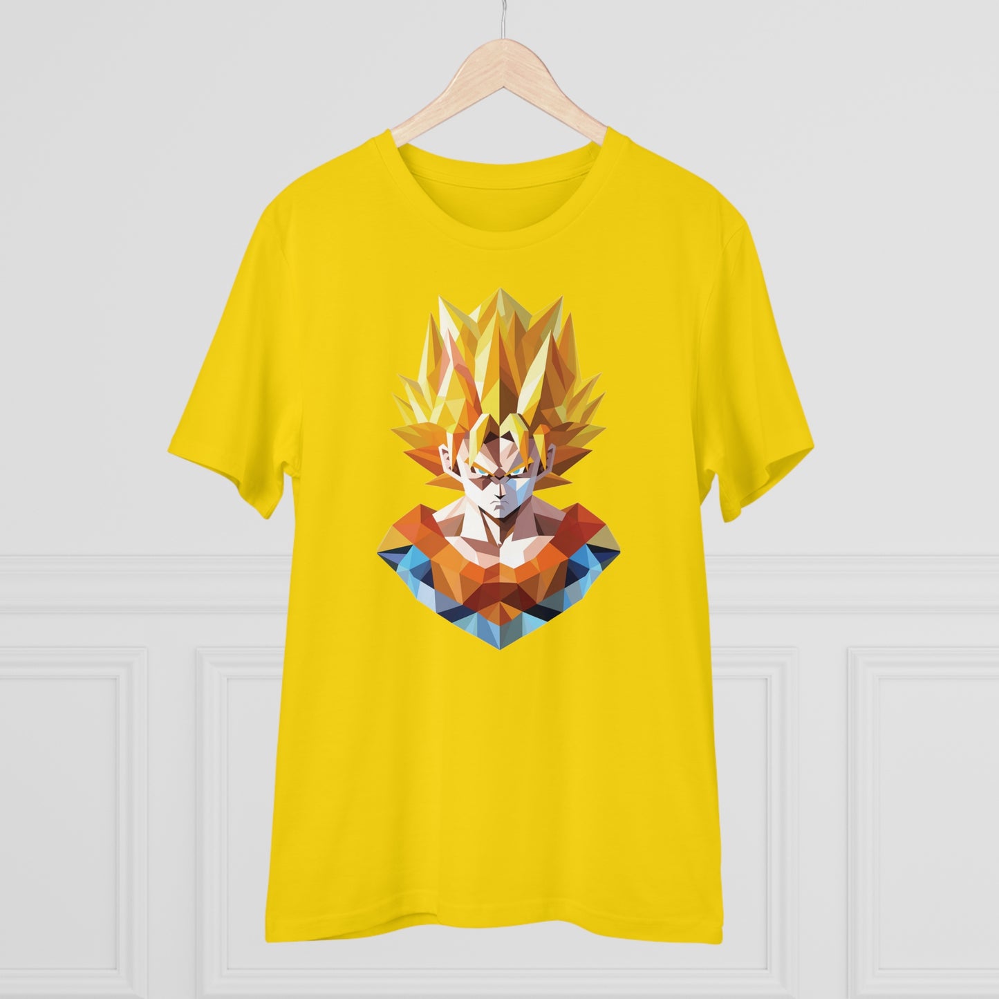 San Goku Super Saiyan Polygonal T-Shirt - Embrace Legendary Power