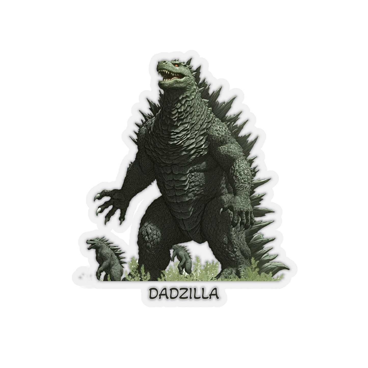 Dadzilla - Father's Day Sticker - Celebrate with Godzilla