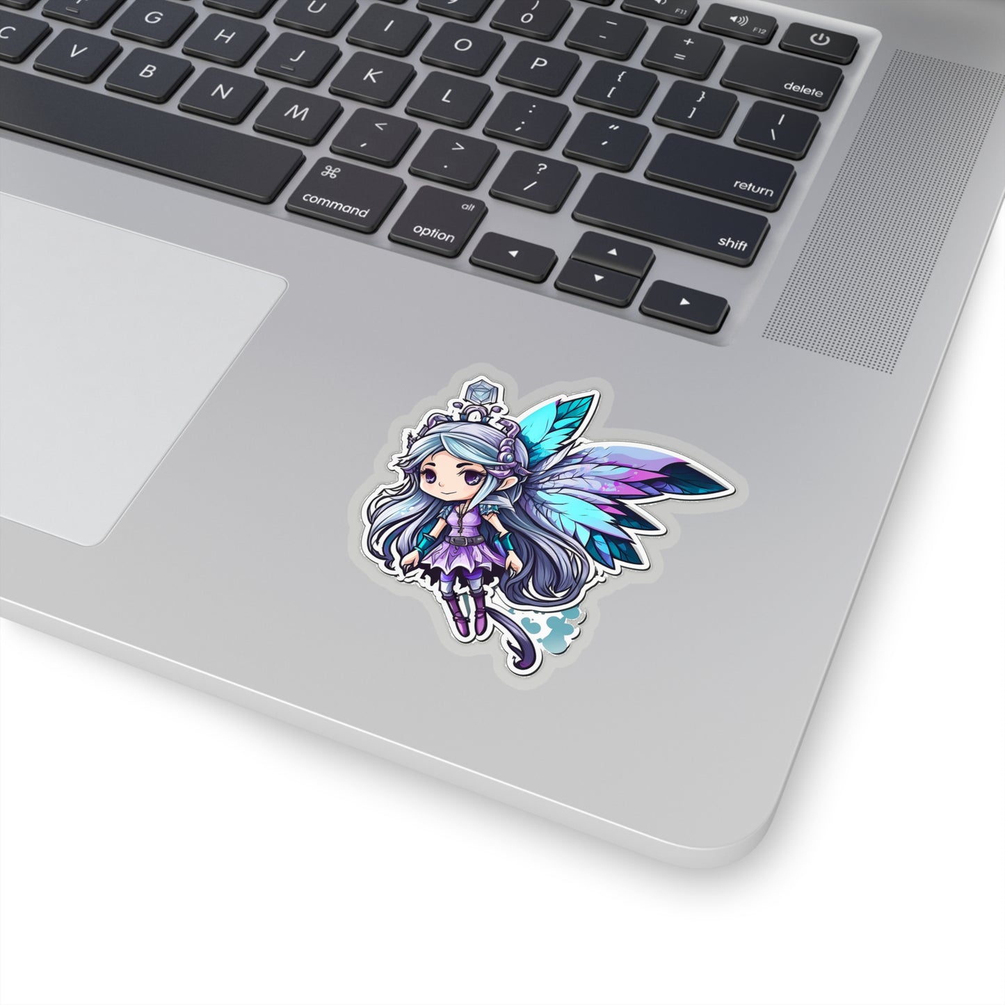 Kawaii Blue Fairy Sticker - Add Some Cute and Magical Style to Your Tech