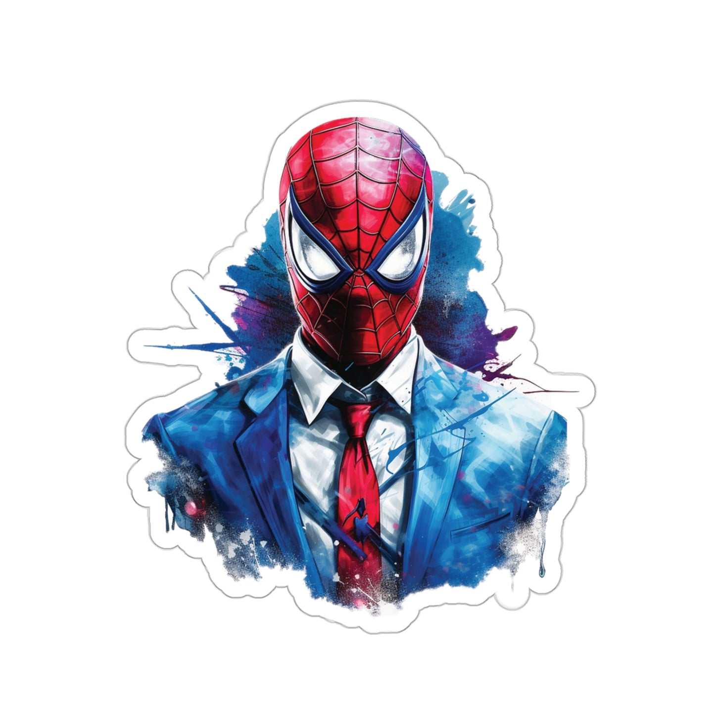 Spider Man in Work Suit Sticker - Add Some Unique and Heroic Style to Your Tech - Marvel Avengers