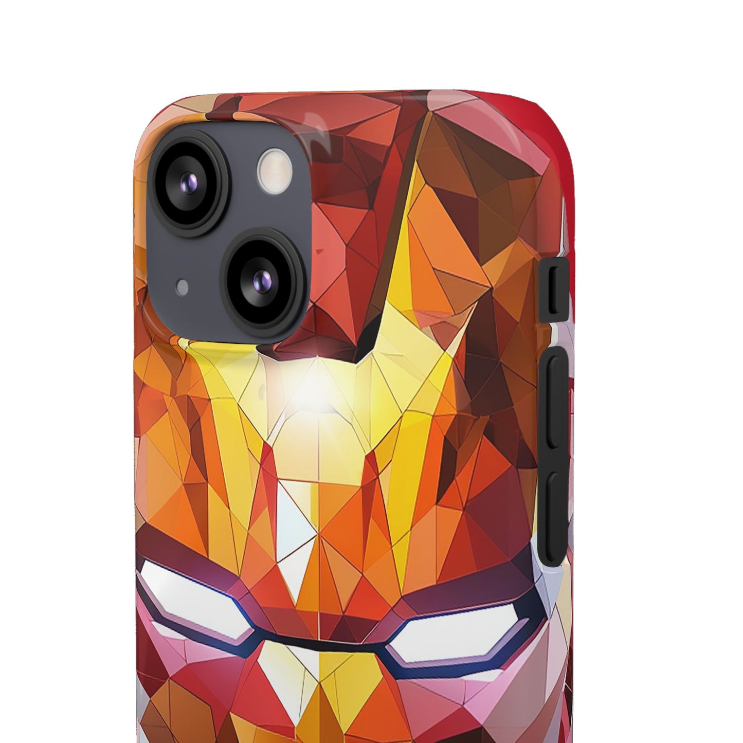 Phone Case - Iron Man helmet polygonal style