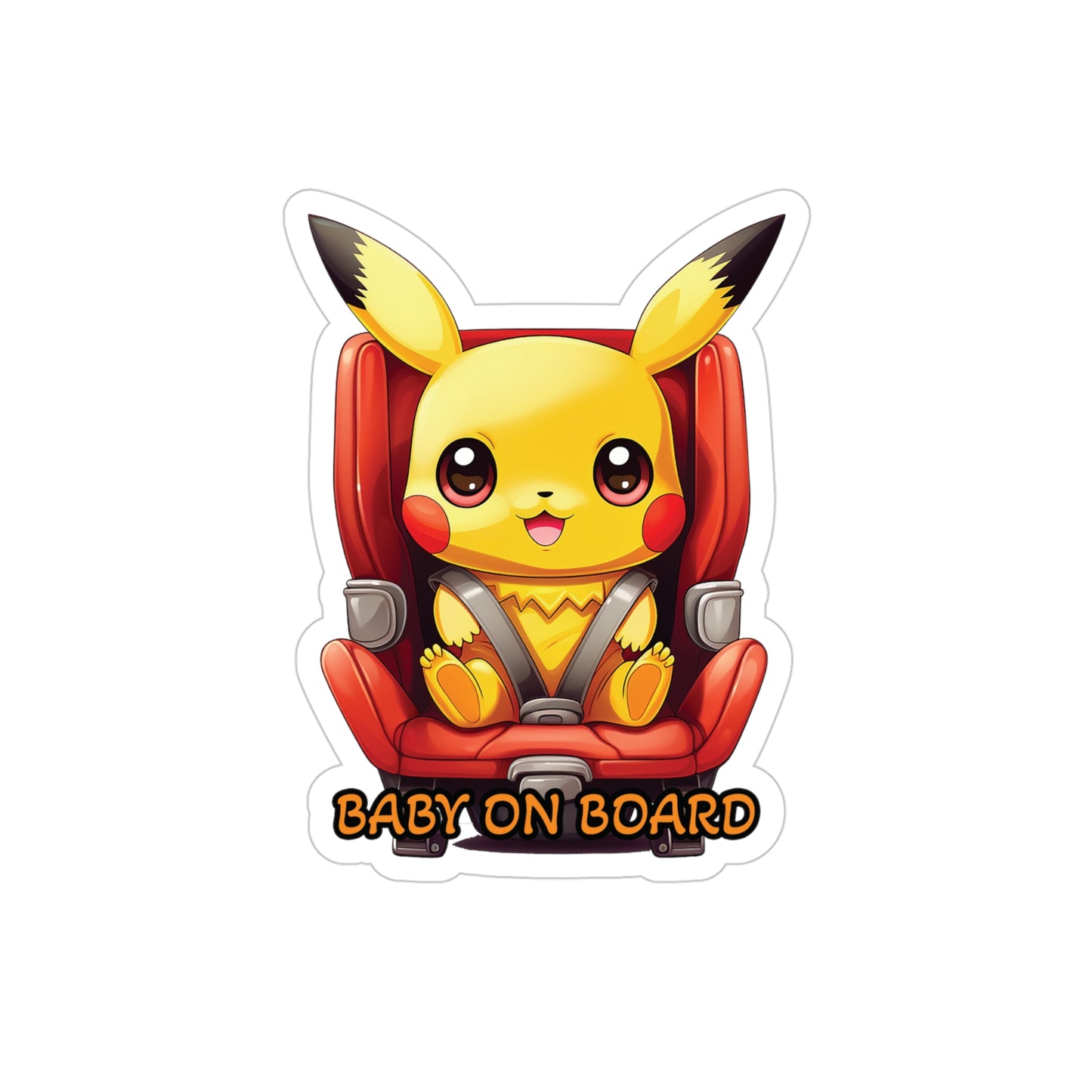 Baby on Board Car Sticker - Pikachu - Electrically Adorable