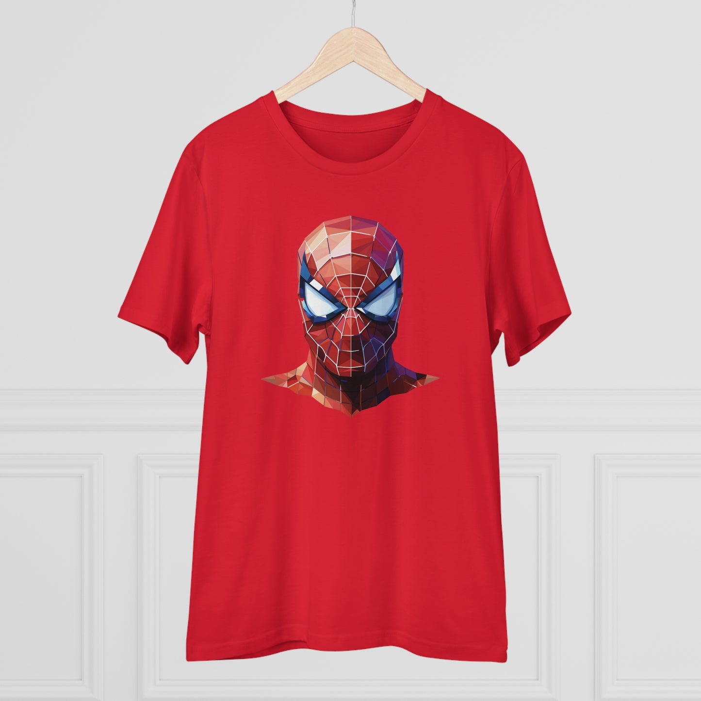 Spider-Man Polygonal Geometric T-Shirt - Swing into Stylish Adventure